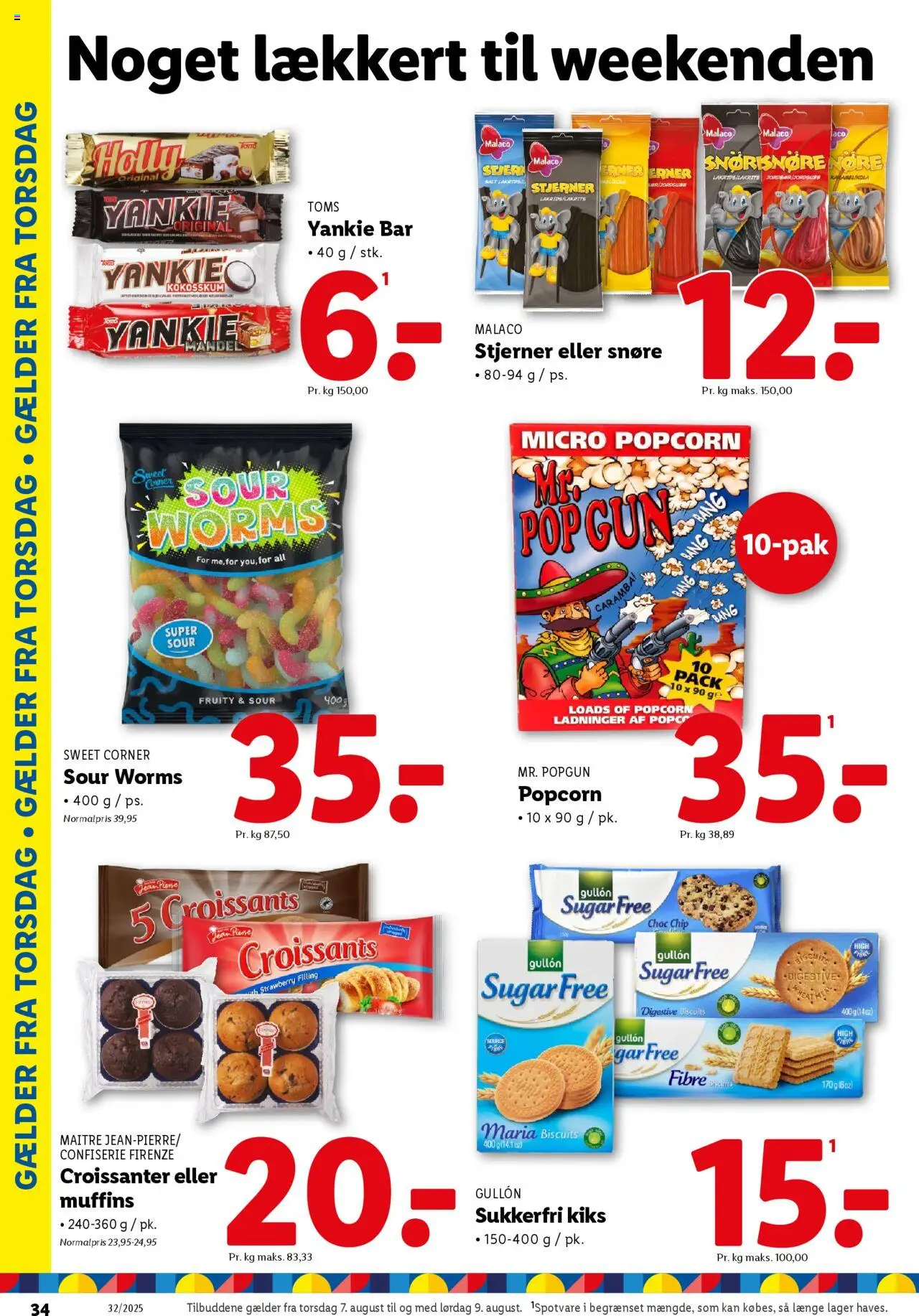 Lidl Tilbudsavis gyldig fra 03.08.2025 | Side: 28 | Produkter: Croissanter, Salt, Søm, Muffins