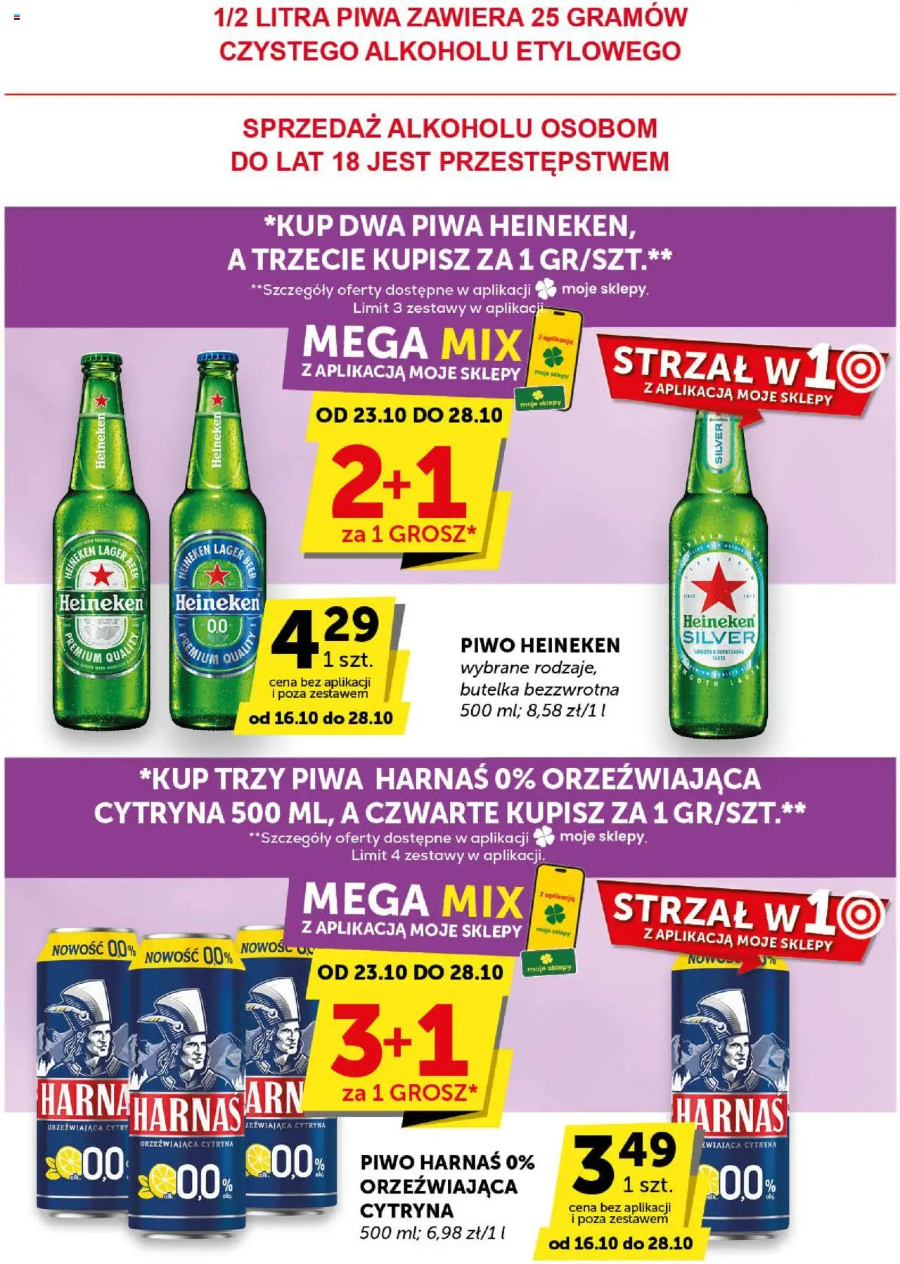 Euro Sklep Gazetka - Market od 16.10.2025 | Strona: 22 | Produkty: Cytryna, Harnaś, Piwo, Heineken
