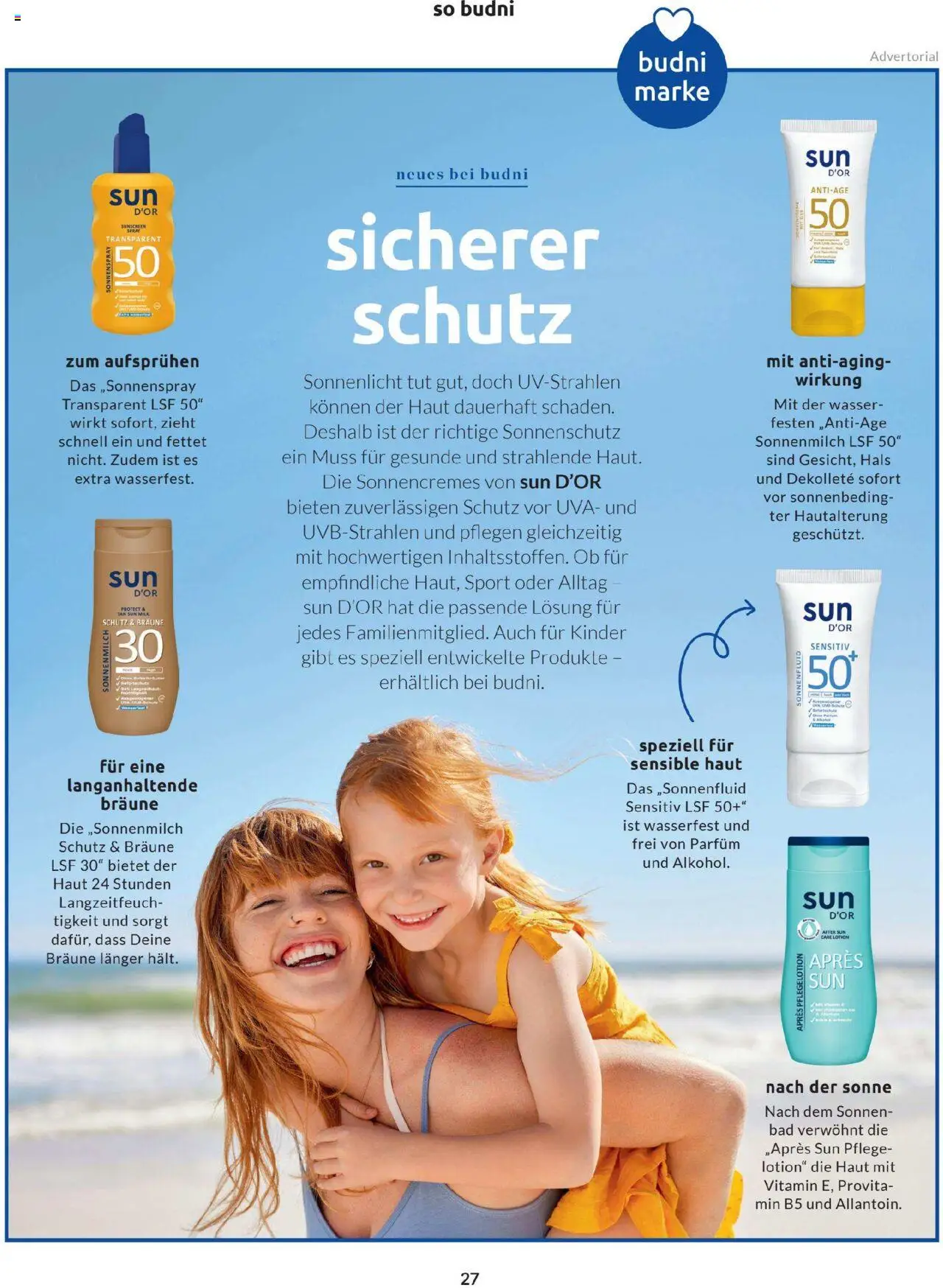Budni Perle Magazin 04/25 - gültig ab dem 13.07.2025 | Seite: 31 | Produkte: Parfüm, Sonnencreme, Wasser, After Sun