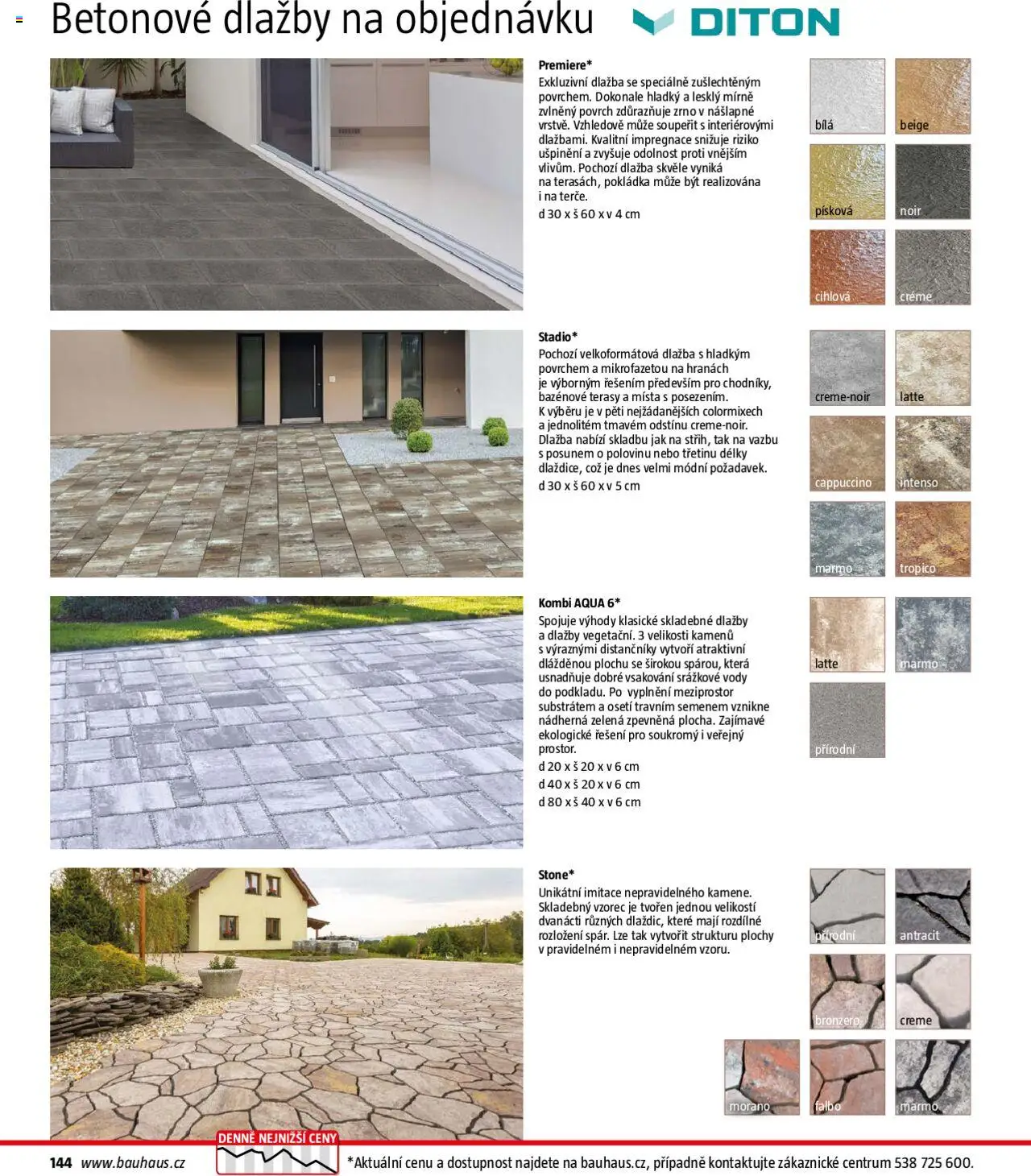 Bauhaus katalog Zahradní nábytek od 01.04.2025 | Strana: 144 | Produkty: Dlažba, Cappuccino