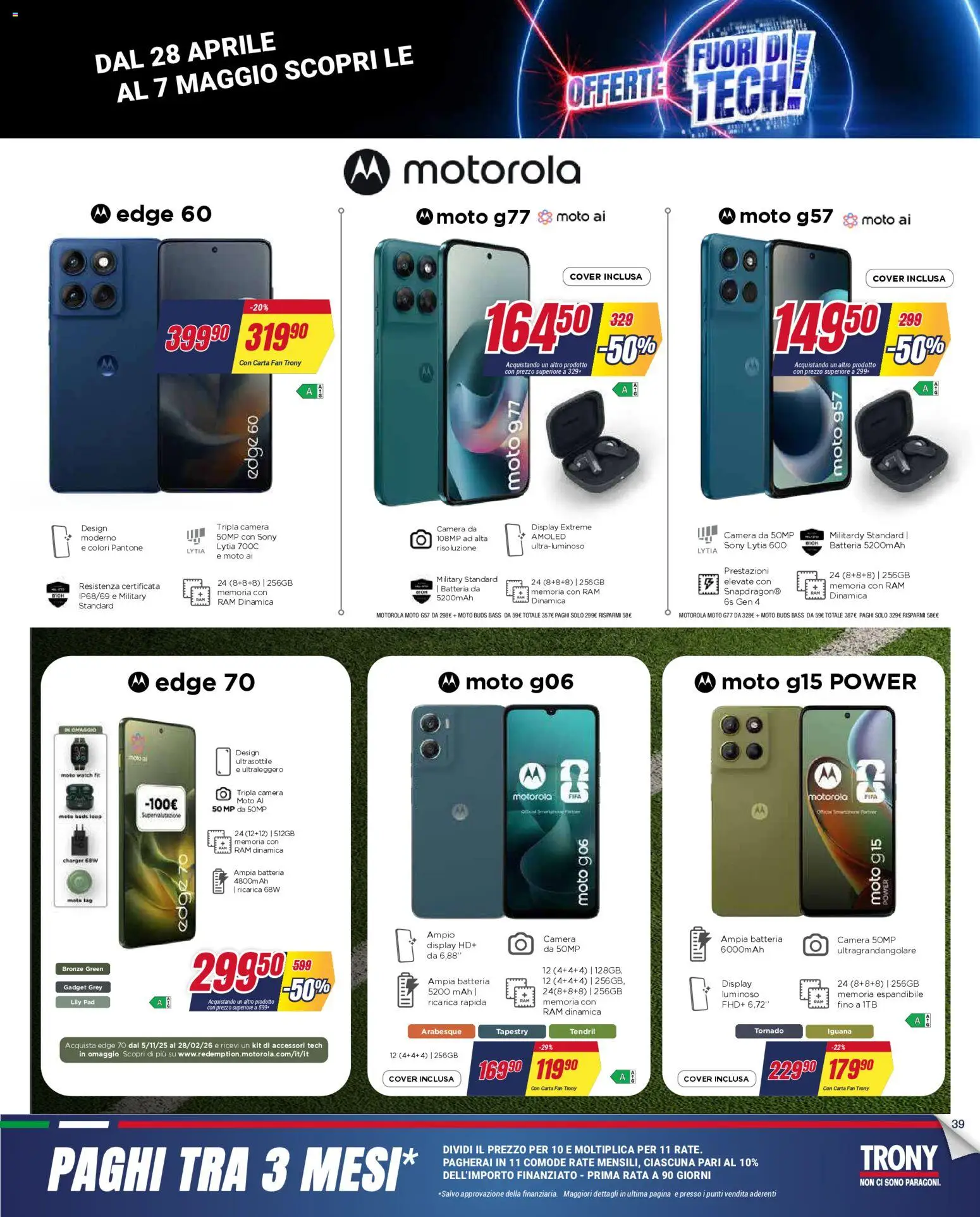 Volantino Trony del 28.04.2026 | Pagina: 39 | Prodotti: Fan, Batteria