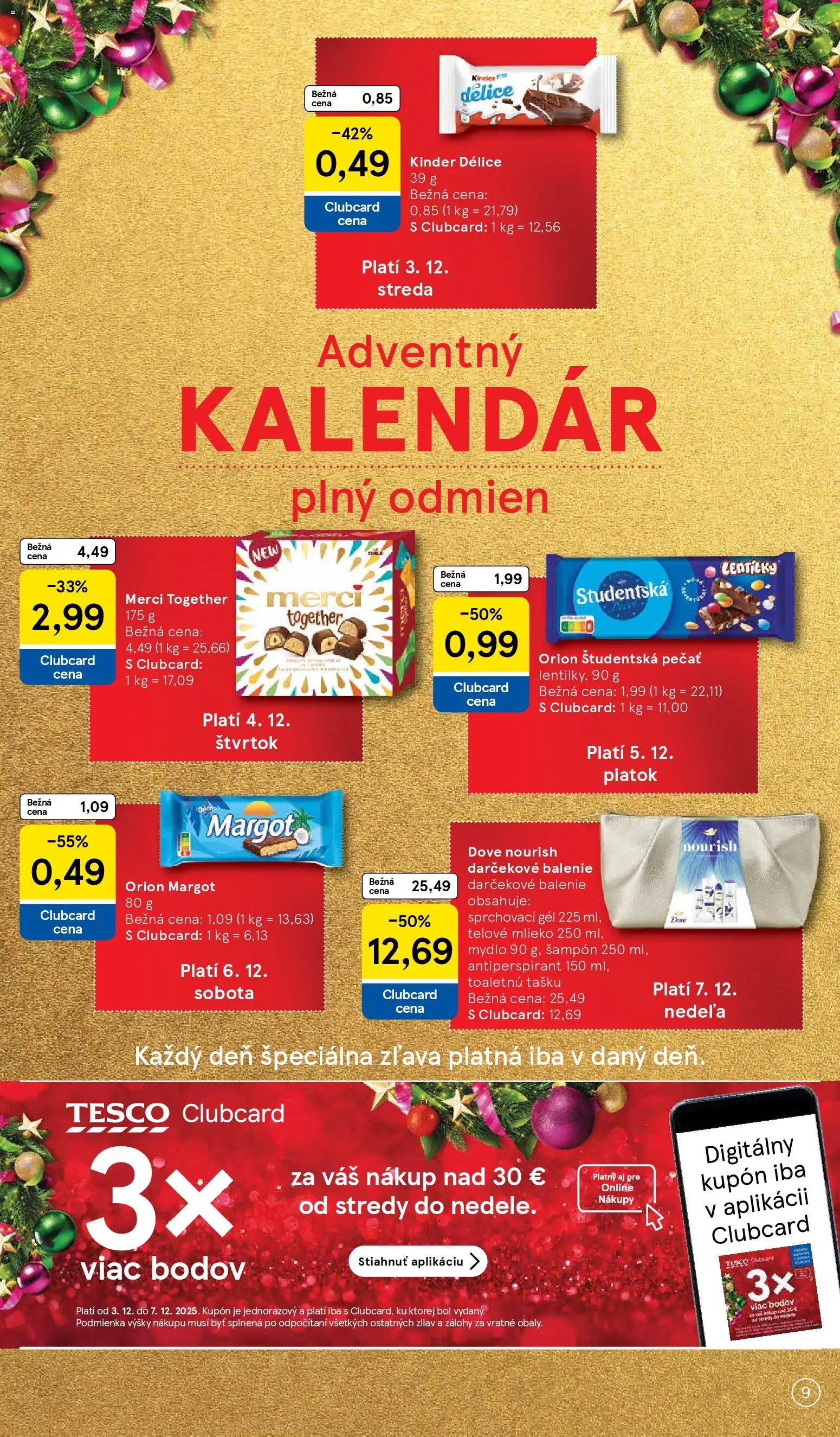 Nové Tesco akcie – leták je platný od 03.12.2025 | Strana: 9