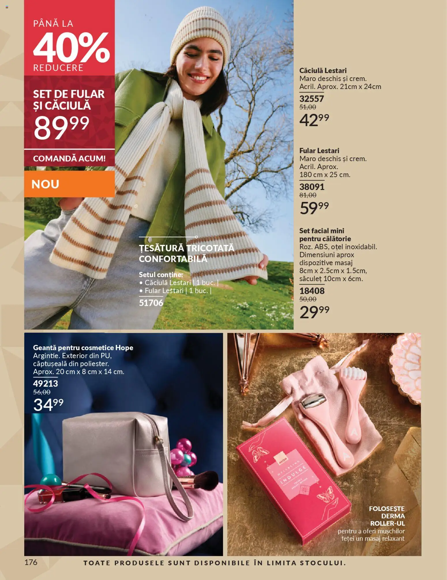 Noul catalog Avon – valabil de la 01.11.2025 | Pagină: 176 | Produse: Geantă pentru cosmetice, Geantă