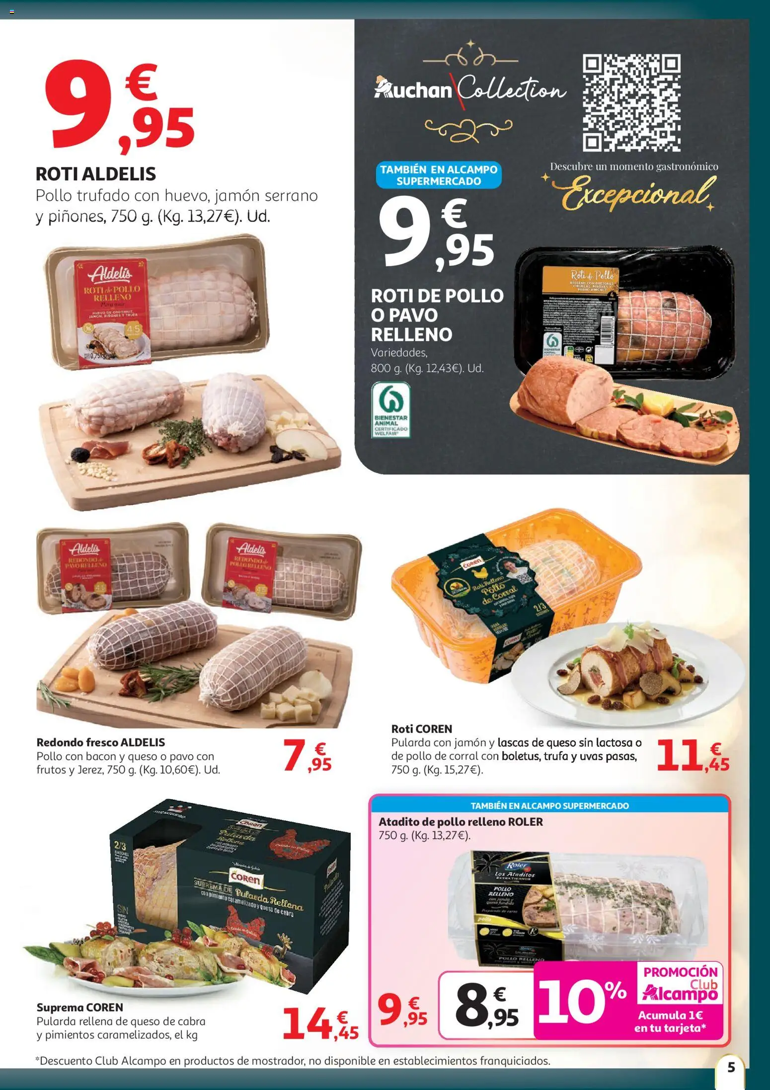Alcampo - HP Unico │ válido desde el 11.12.2025 | Página: 5 | Productos: Jamón serrano, Queso, Jamón, Queso sin lactosa