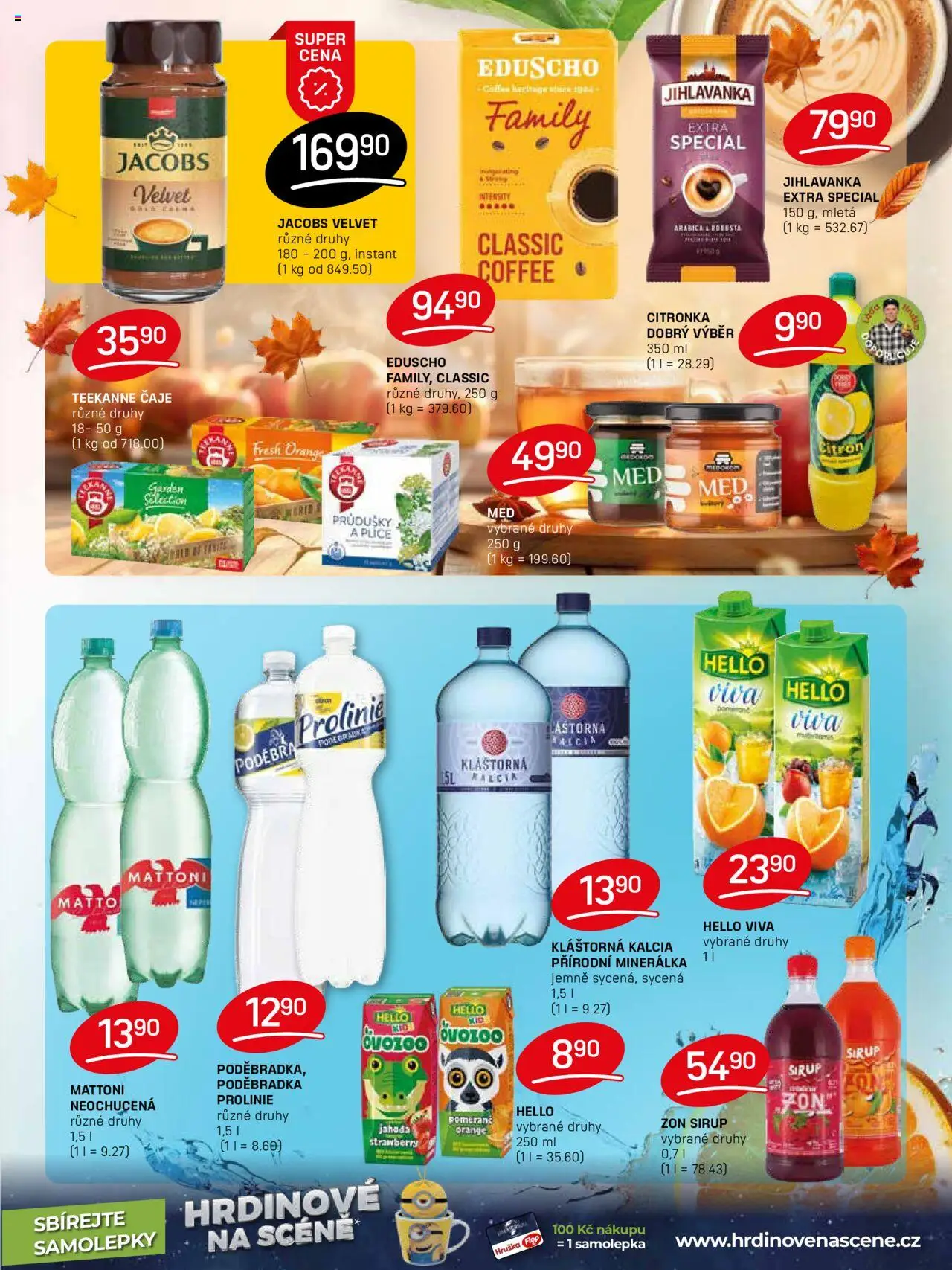 Flop leták od 22.10.2025 | Strana: 9 | Produkty: Poděbradka, Sirup, Prolinie, Jacobs velvet