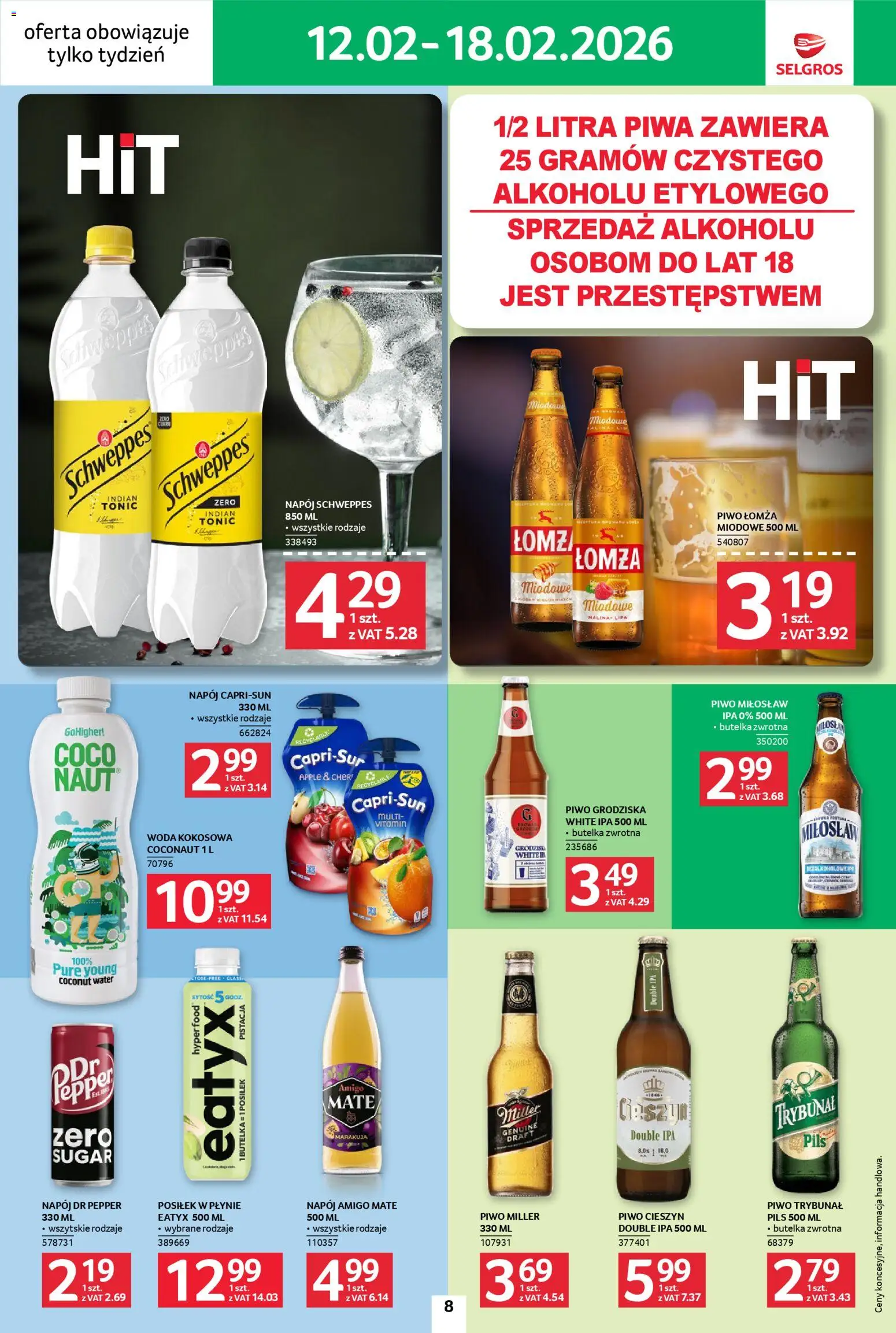 Selgros cash&carry Gazetka - Jeszcze więcej super promocji od 12.02.2026 | Strona: 8