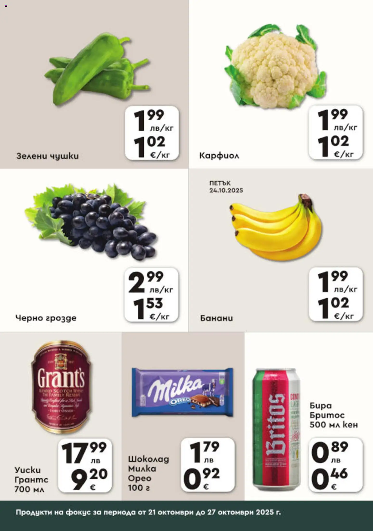{H1} | Страница: 2 | Продукти: Шоколад, Грозде, Банани, Кен