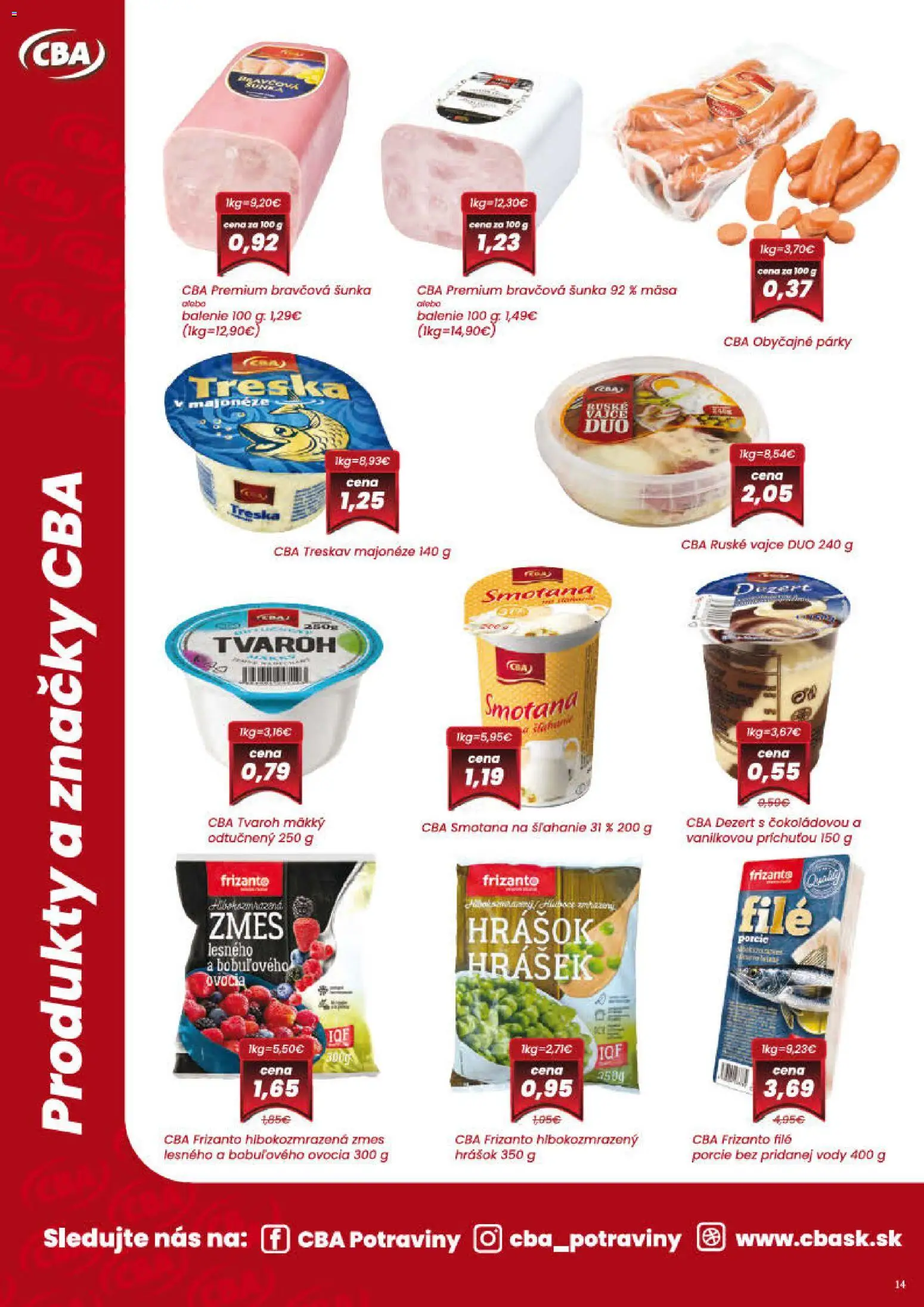 Nové Nitrazdroj akcie – leták je platný od 15.12.2025 | Strana: 14 | Produkty: Smotana, Hrášok, Treska, Smotana na šľahanie