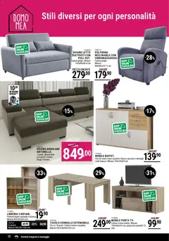 Anteprima del volantino Volantino CFadda	 valido a partire dal 01.12.2025 | Pagina: 12 | Prodotti: Divano letto, Divano angolare, Libreria, Tavolo