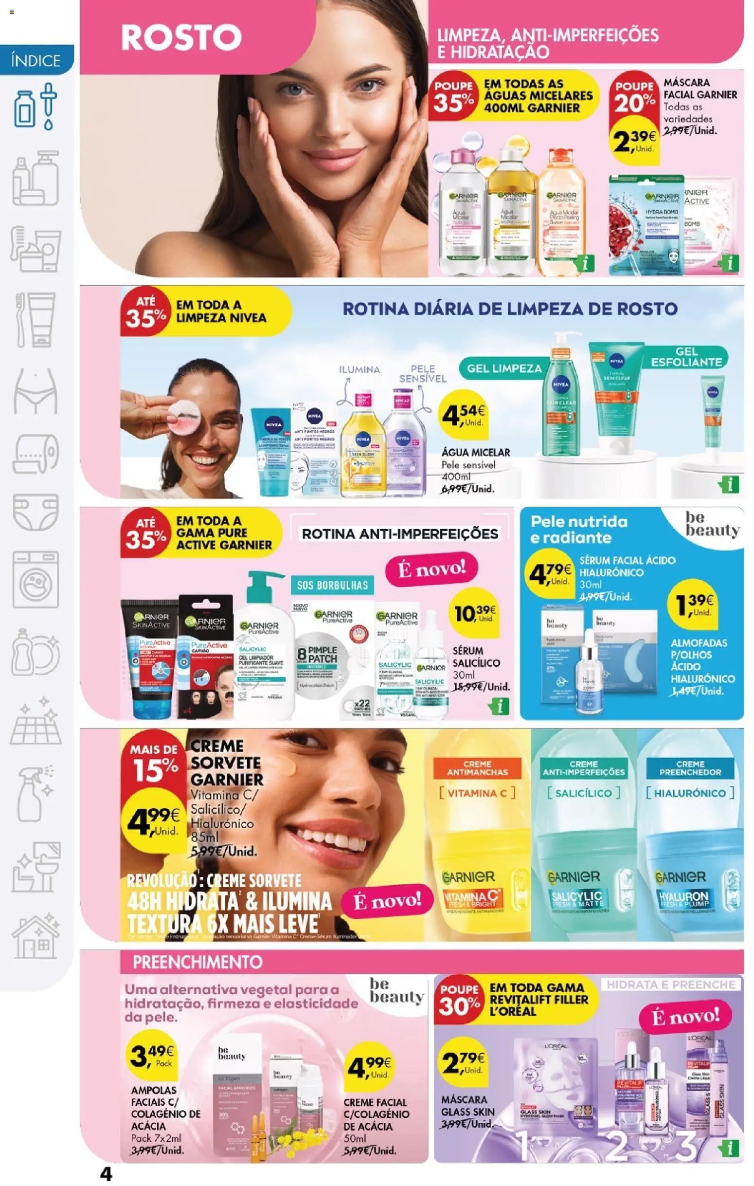 Pingo Doce - Cuidados Pessoais e para o Lar │ válido de 24.02.2026 | Página: 4 | Produtos: Máscara facial, Sérum, Vitamina c, Sorvete