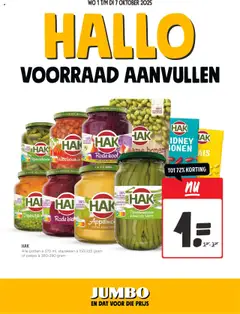 Jumbo - Folder week 40 - Voorbeeld van een folder van Jumbo, geldig van 01.10.2025
