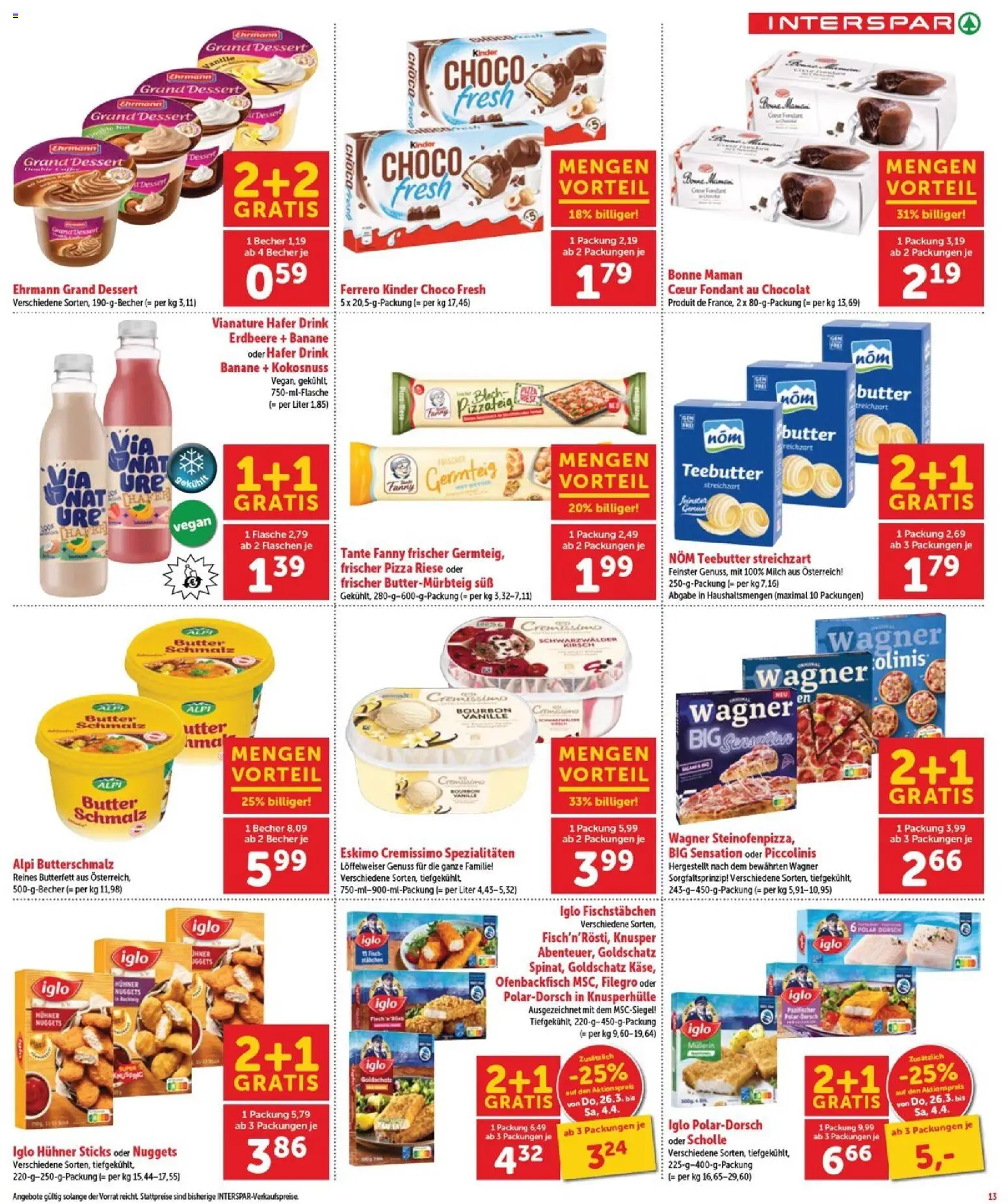 Interspar Flugblatt - Burgenland gültig ab 26.03.2026 | Seite: 15 | Produkte: Dolce gusto kapszula, Milch, Butter, Bourbon