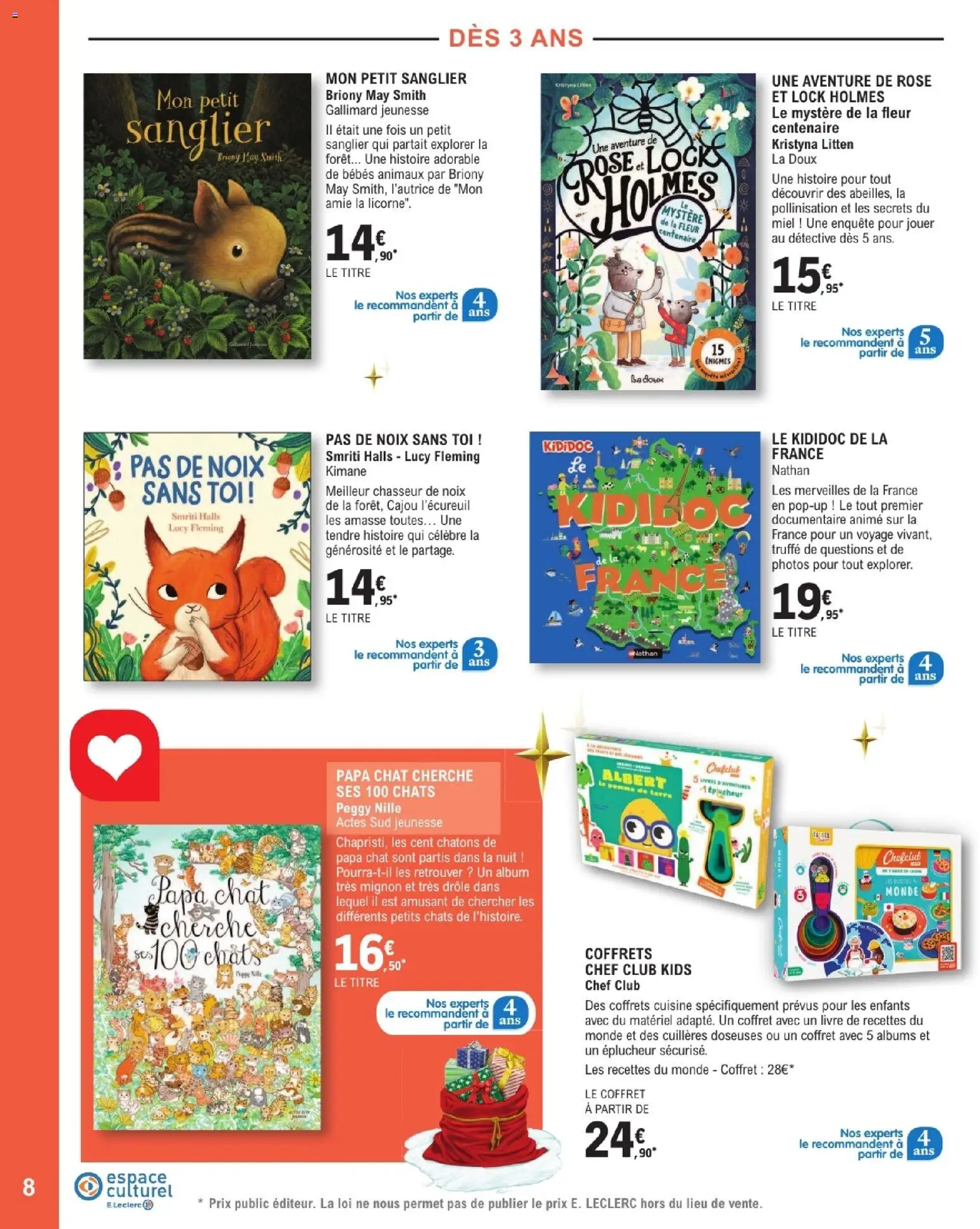 {H1} | Page: 8 | Produits: Cuillères, Miel, Livre, Noix