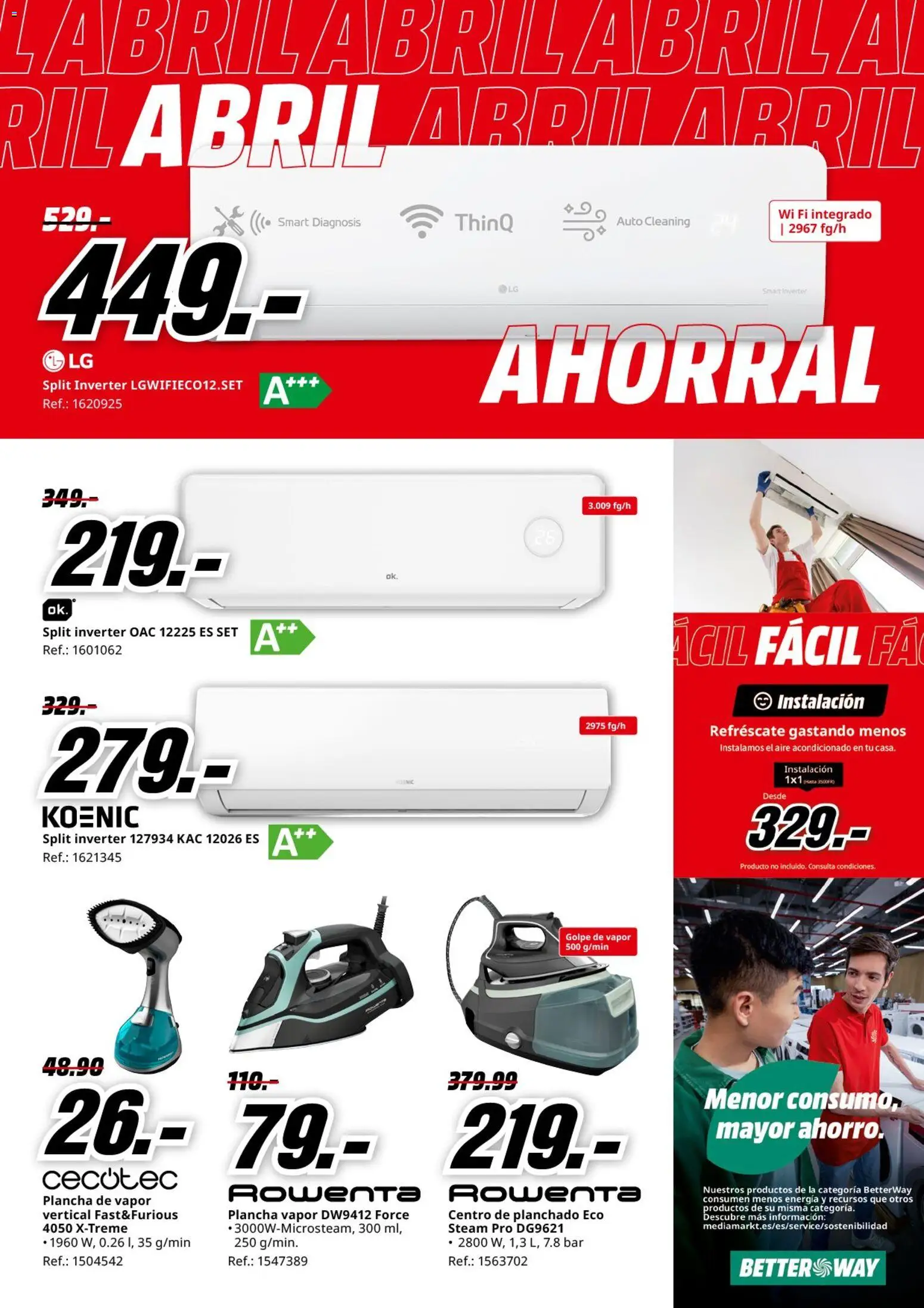 Media Markt folleto │ válido desde el 06.04.2026 | Página: 23 | Productos: Aire acondicionado, Plancha
