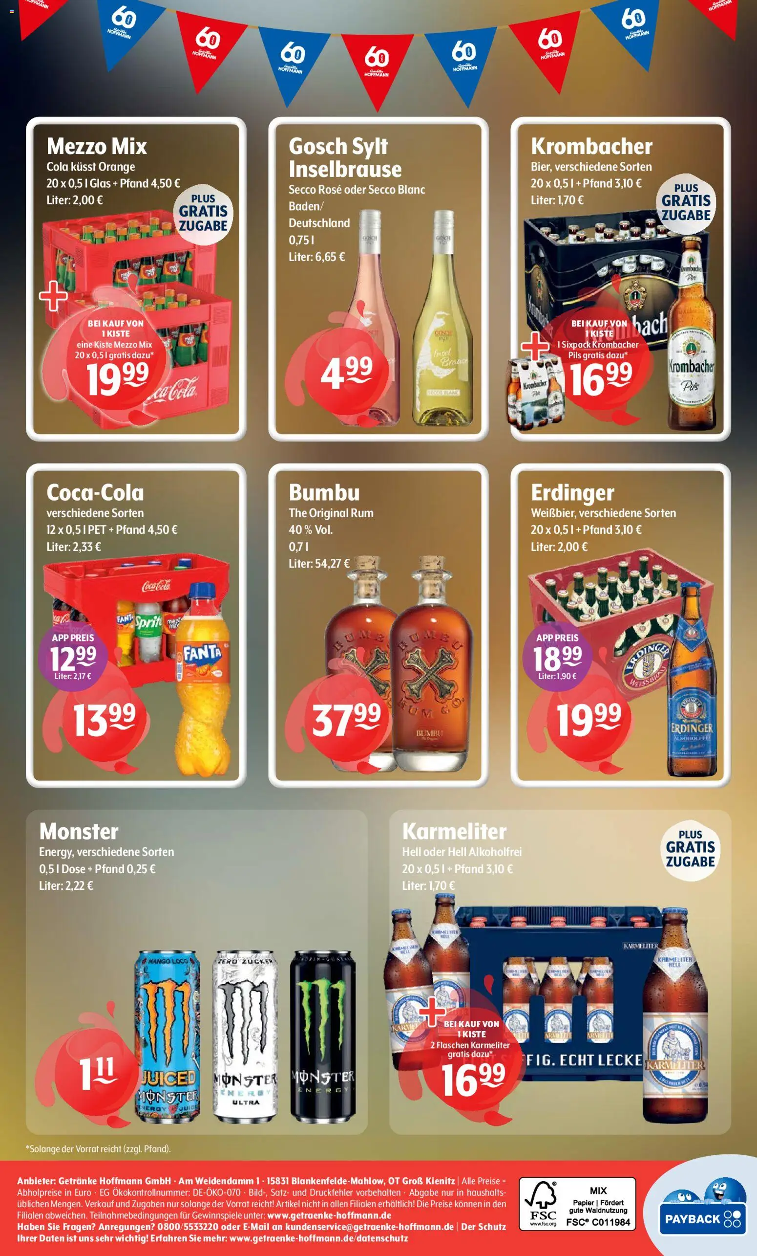 Getränke Hoffmann - Brandenburg – gültig ab 30.03.2026 | Seite: 8 | Produkte: Mezzo mix, Coca cola, Cola, Krombacher