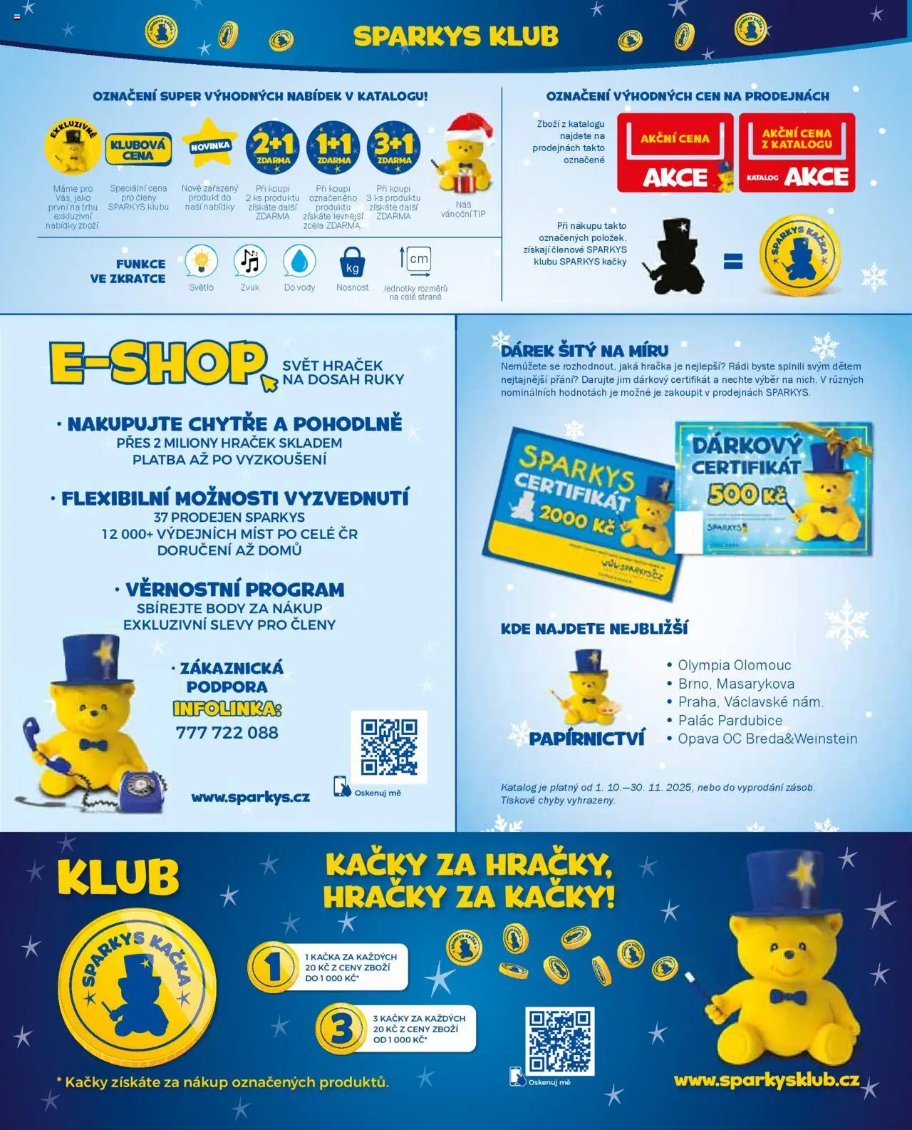 Sparkys katalog Vánoce od 01.10.2025 | Strana: 3 | Produkty: Hračky, Body