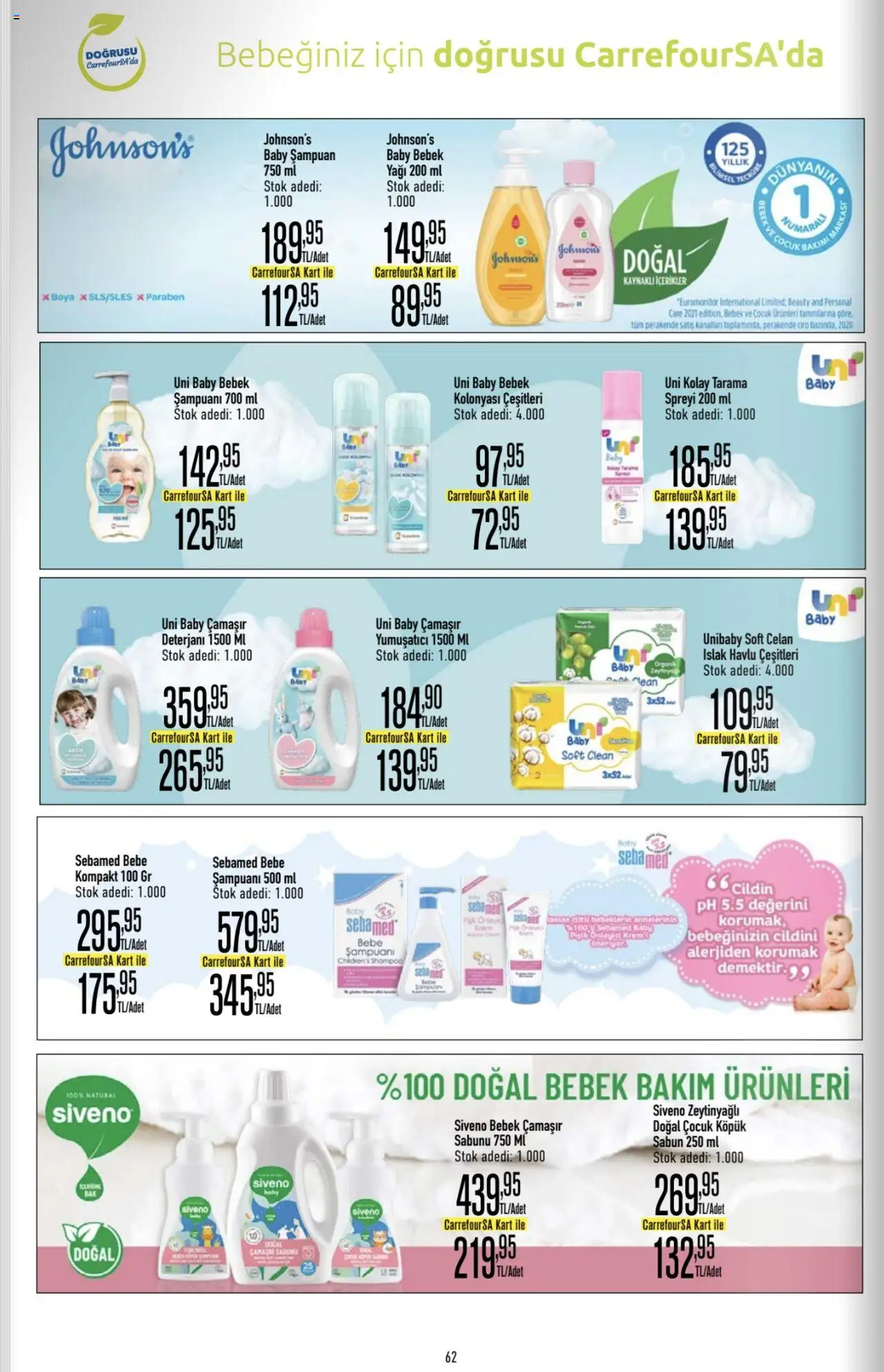 CarrefourSA Katalog - 26.06.2025 tarihinden itibaren geçerlidir | Sayfa: 62 | Ürünler: Şampuan, Krem, Sabun, Yumuşatıcı