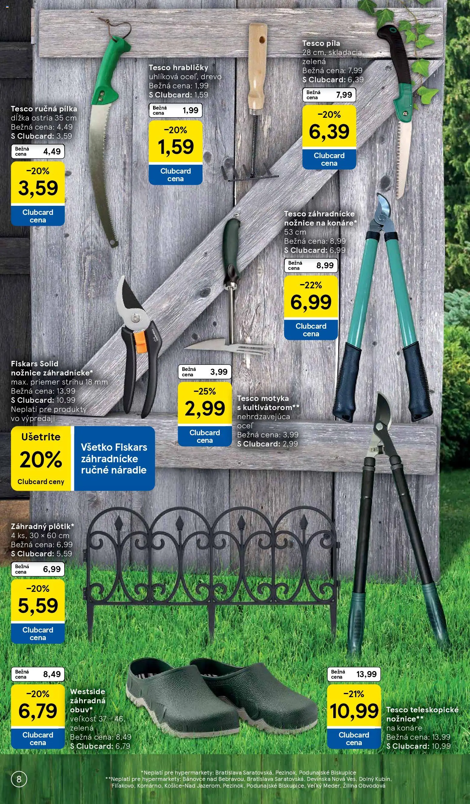 Nové Tesco akcie – leták je platný od 03.03.2026 | Strana: 8 | Produkty: Píla, Náradie