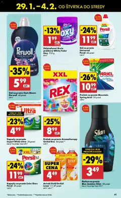 Biedronka leták platný od 29.01.2026 | Strana: 41 | Produkty: Silan, Prášok na pranie, Aviváž, Ariel
