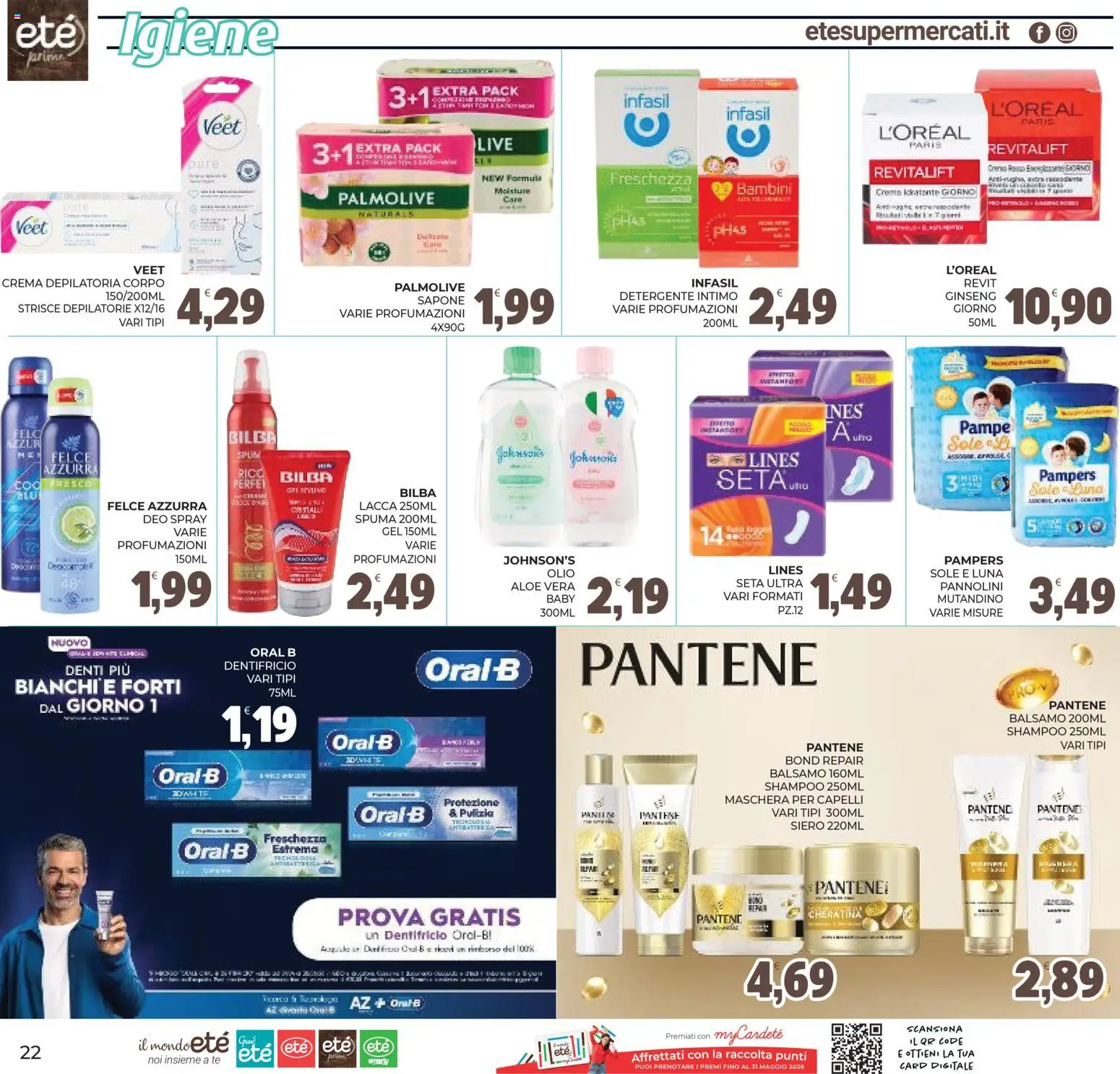 Volantino Eté del 29.04.2026 | Pagina: 22 | Prodotti: Crema, Sapone, Crema depilatoria, Detergente intimo