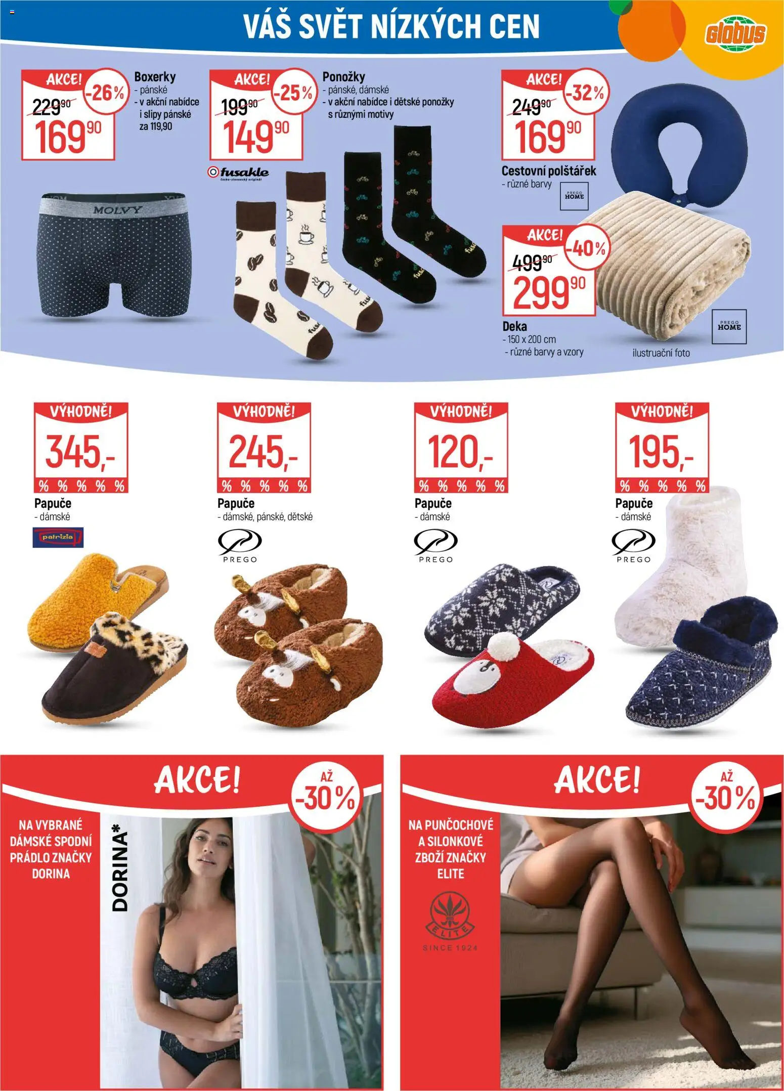Globus leták - Karlovy Vary od 04.02.2026 | Strana: 29 | Produkty: Ponožky, Boxerky, Barvy, Papuče