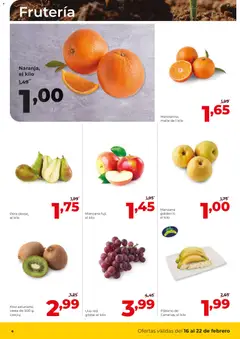 Vista previa Alimerka folleto Asturias válido desde el 16.02.2026 | Página: 6 | Productos: Kiwi, Manzana, Cesta