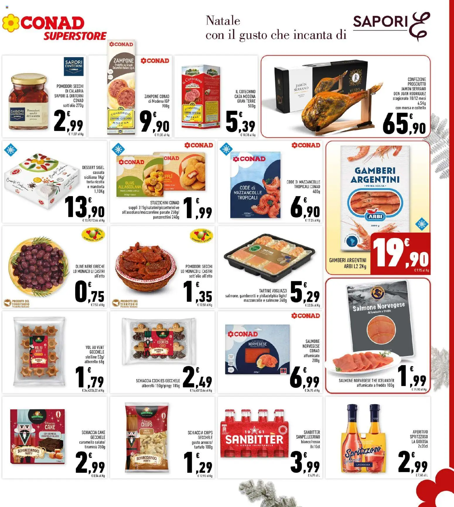 Volantino Conad del 10.12.2025 | Pagina: 7 | Prodotti: Arrosto, Torta, Pomodori secchi, Gamberetti