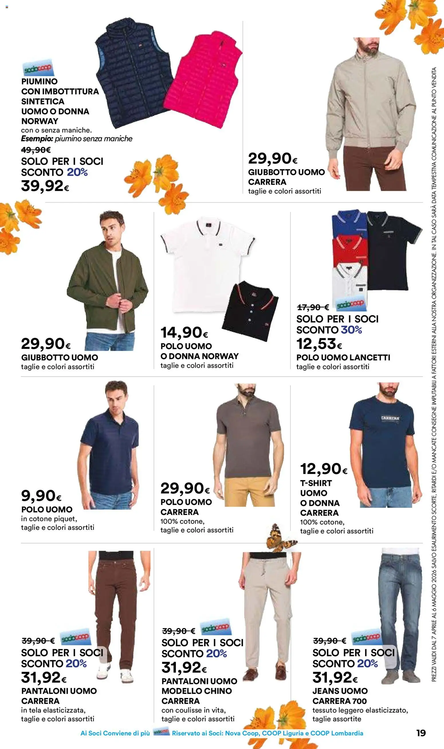 Volantino Ipercoop del 07.04.2026 | Pagina: 19 | Prodotti: Pantaloni, Jeans, Data, Polo