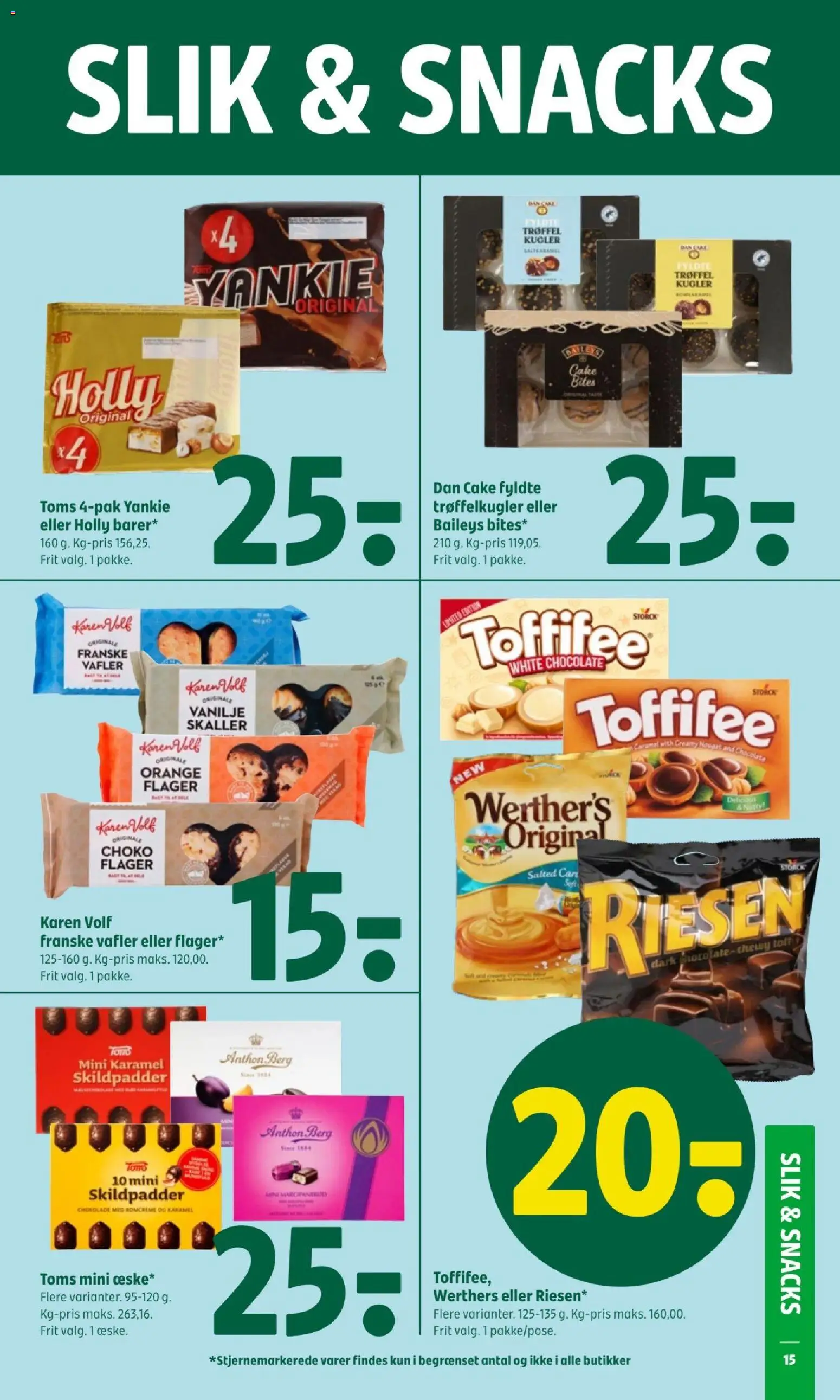 Coop 365 tilbudsavis – gyldig fra 04.04.2026 | Side: 15 | Produkter: Amendoins, Slik, Vanilje, Flager