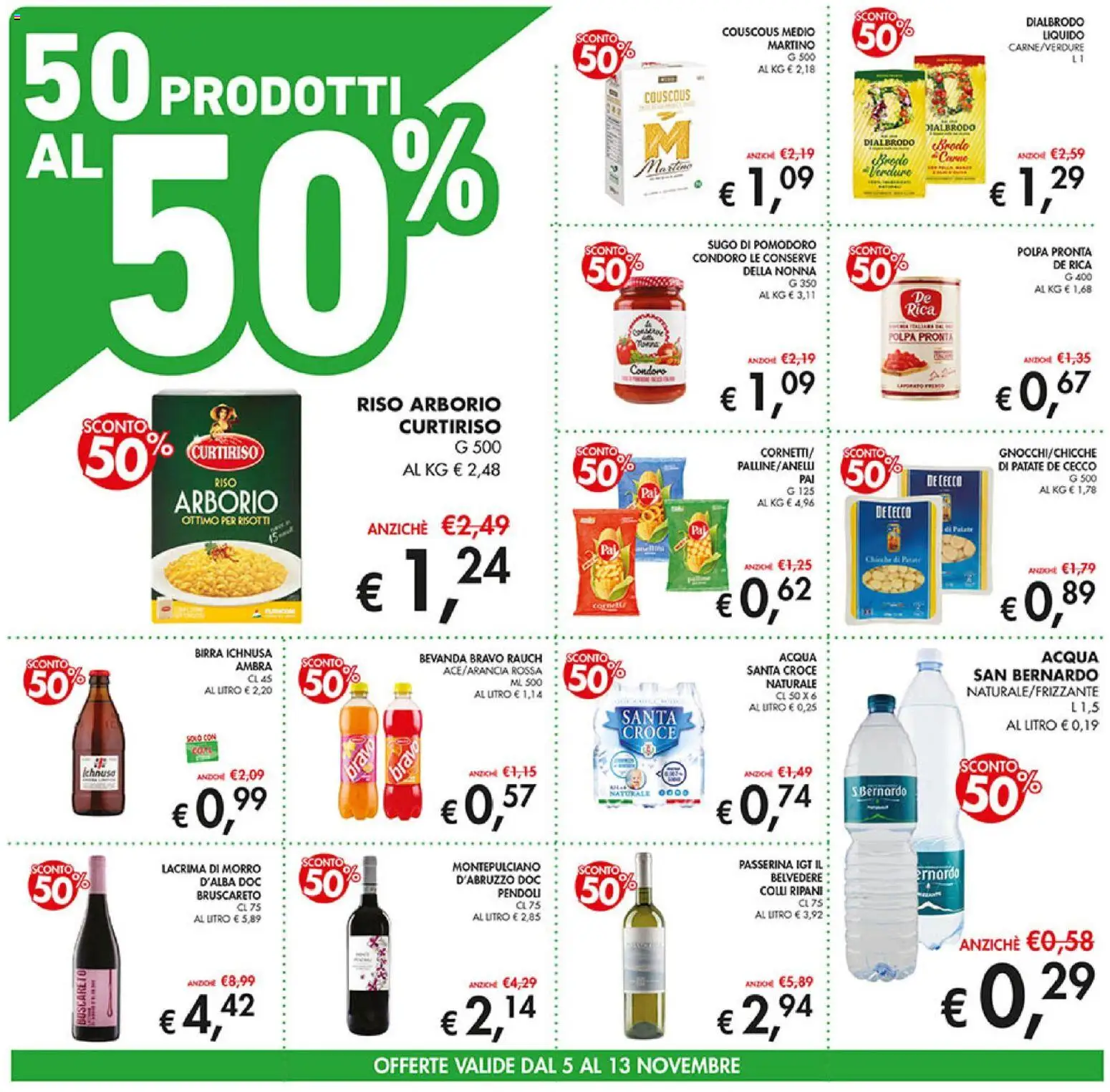 Volantino Coal del 05.11.2025 | Pagina: 4 | Prodotti: Patate, Acqua, Verdure, Pomodoro