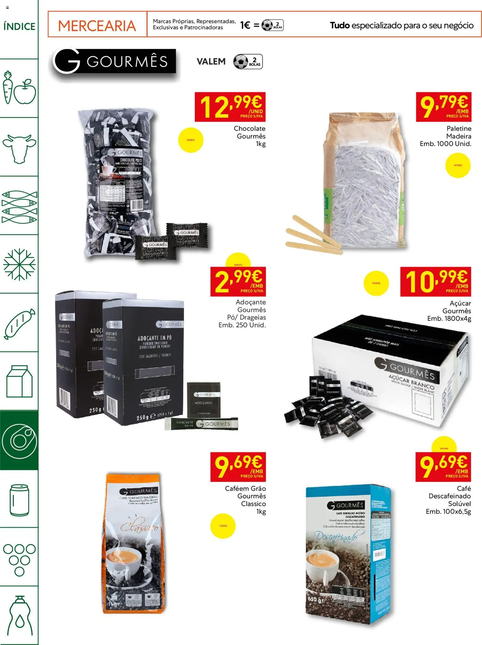 Recheio Horeca Madeira │ válido de 28.04.2026 | Página: 22 | Produtos: Pó, Chocolate, Açúcar, Adoçante