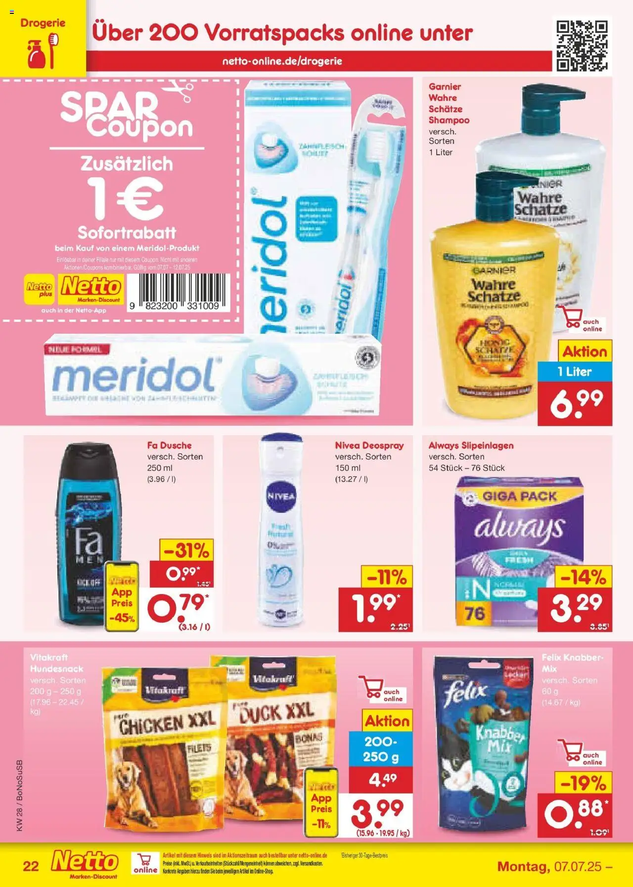 Netto Marken-Discount prospekt Herne	 - gültig ab dem 07.07.2025 | Seite: 34 | Produkte: Dusche, Shampoo, Deodorant, Deospray