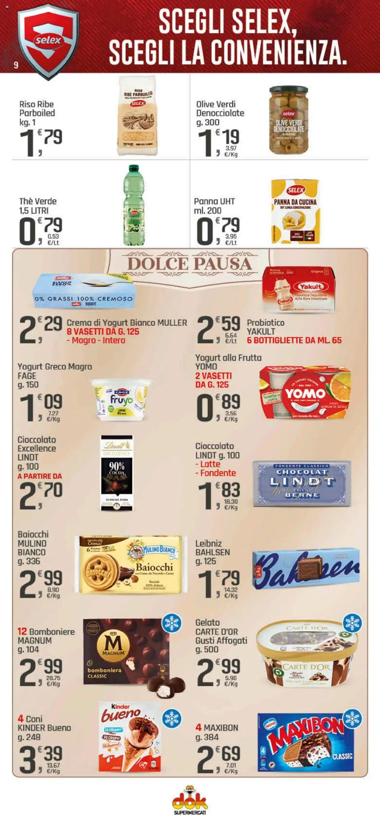 Volantino DOK del 25.09.2025 | Pagina: 9 | Prodotti: Frutta, Latte, Olive, The