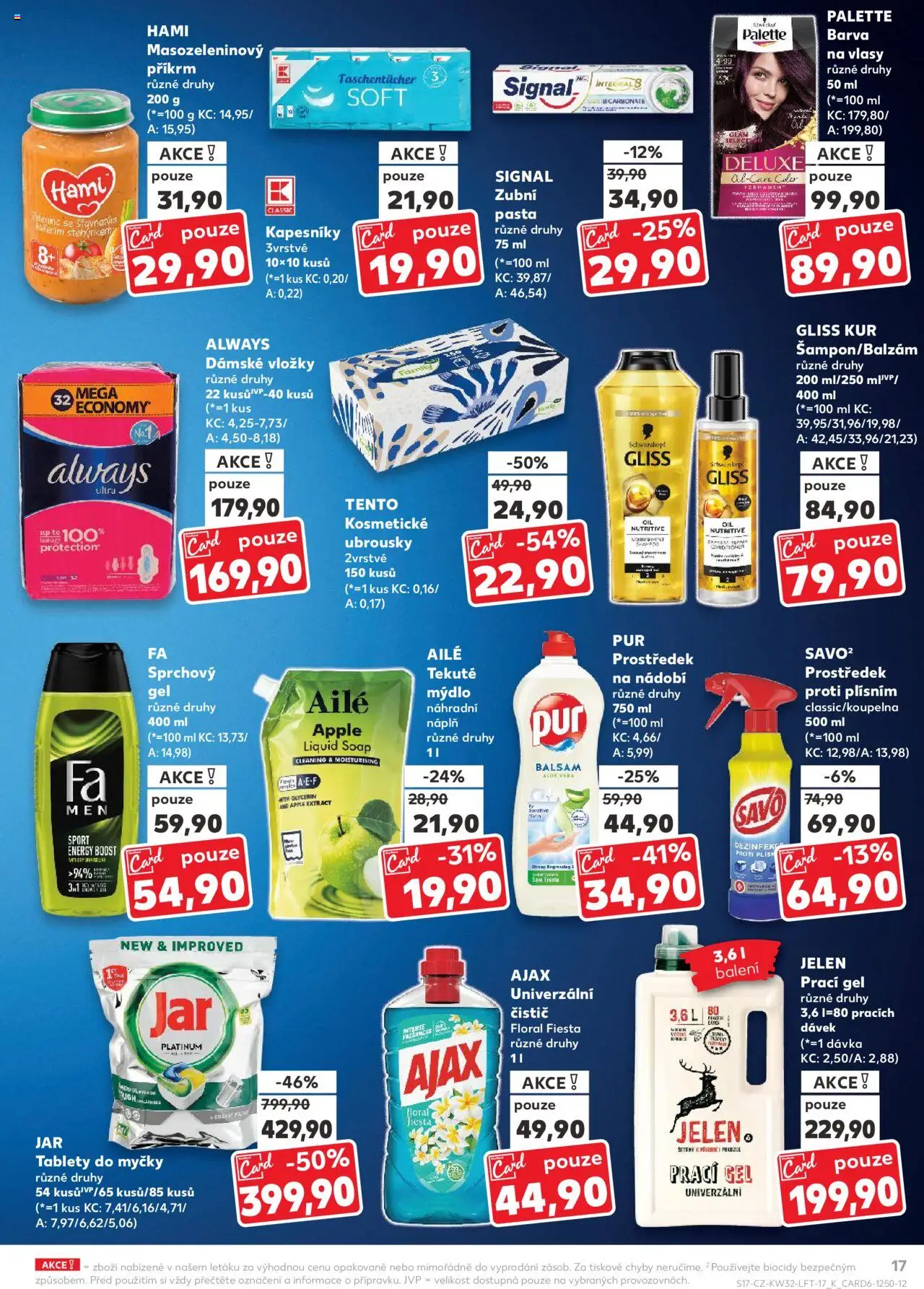 Kaufland leták - Praha 4 od 06.08.2025 | Strana: 17 | Produkty: Mýdlo, Savo, Jelen, Barva na vlasy