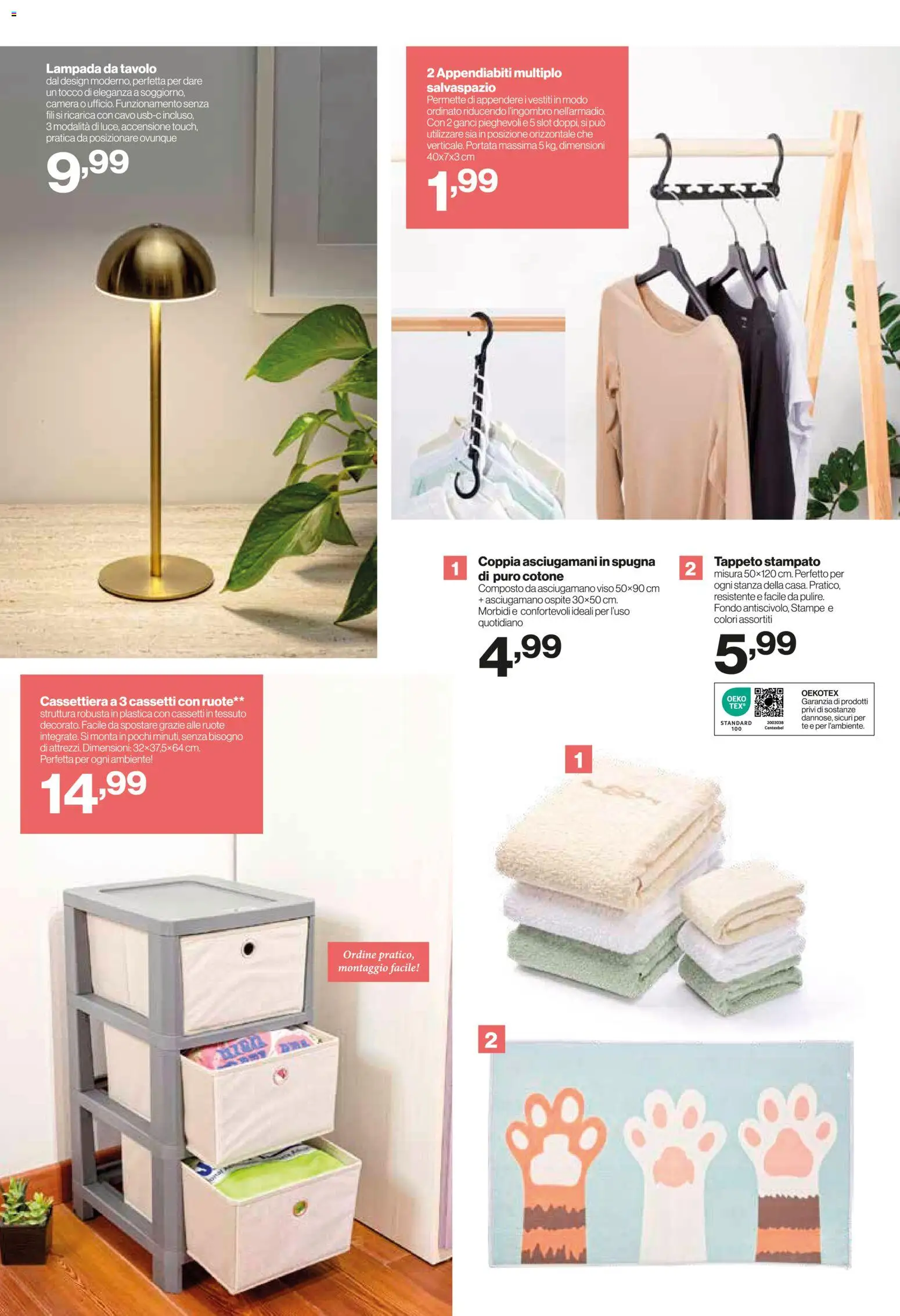 Volantino IN's del 31.12.2025 | Pagina: 18 | Prodotti: Spugna, Tè, Tappeto, Appendiabiti