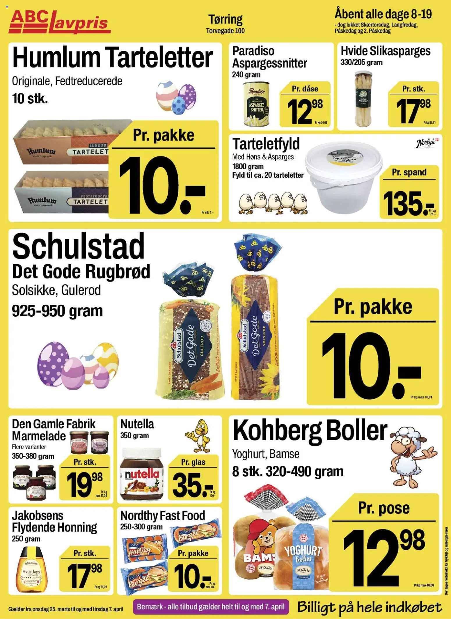 Abc Lavpris tilbudsavis – gyldig fra 25.03.2026 | Side: 4 | Produkter: Yoghurt, Solsikkekerner, Rugbrød, Marmelade