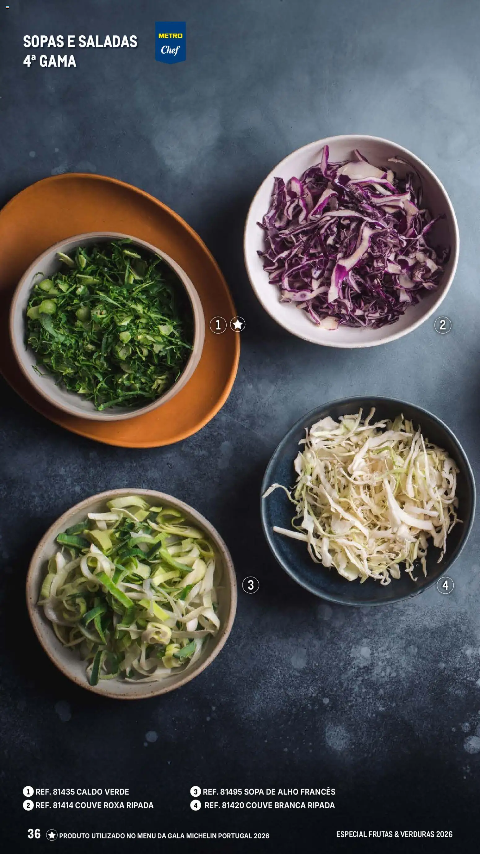 Makro Especial Frutas e Verduras 2026 │ válido de 06.03.2026 | Página: 36 | Produtos: Alho francês, Saladas, Sopa, Couve