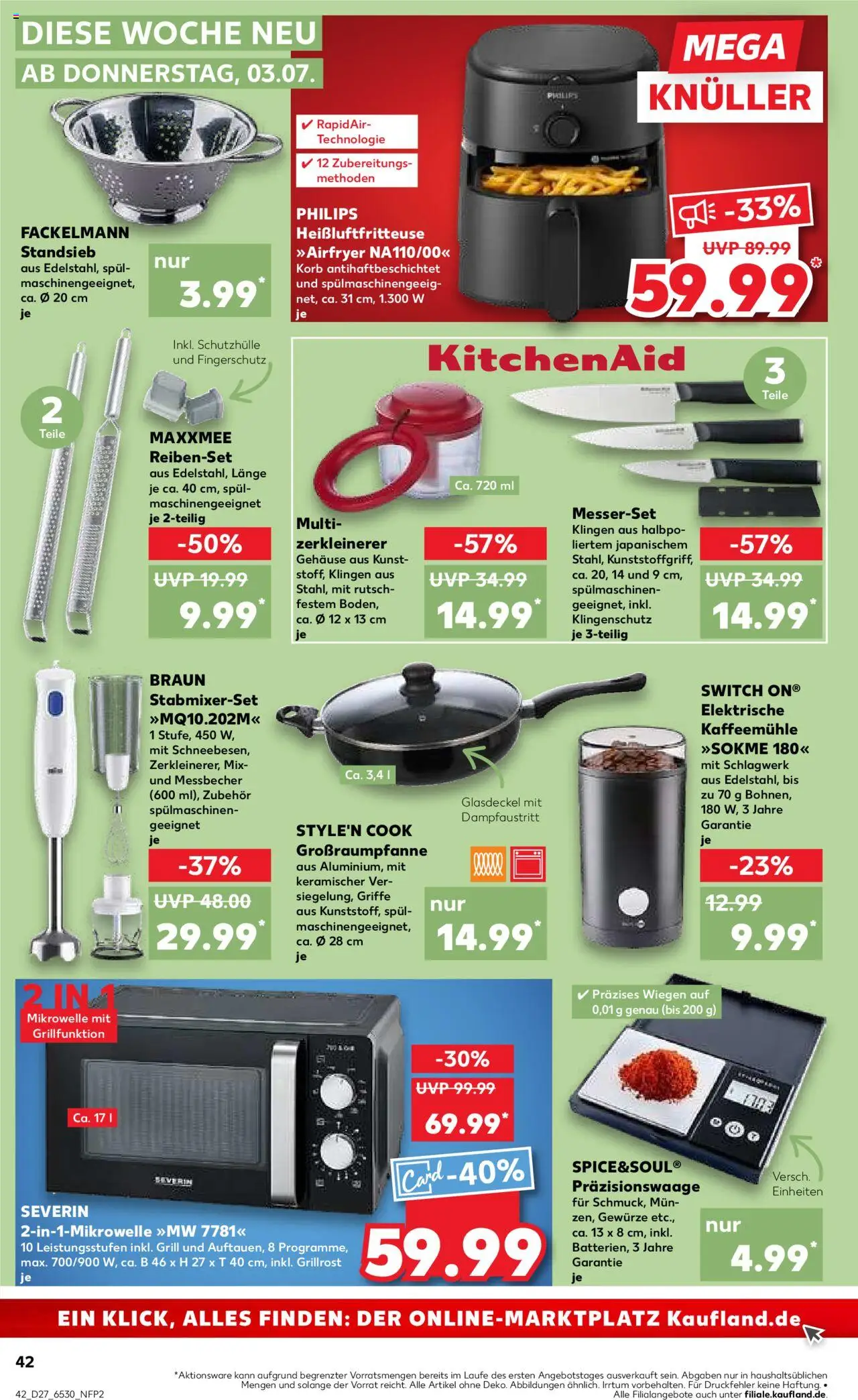 Kaufland Prospekt 	 - gültig ab dem 03.07.2025 | Seite: 42 | Produkte: Philips, Mikrowelle, Grill, Korb