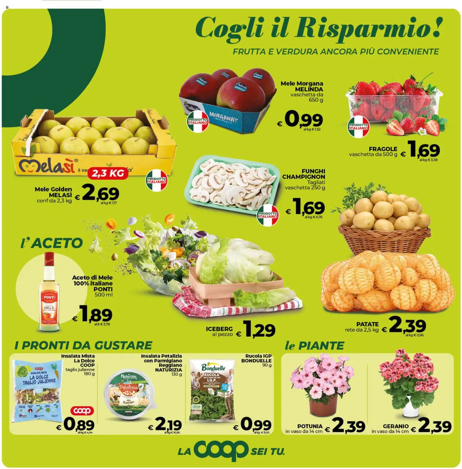 Volantino COOP del 17.04.2026 | Pagina: 9 | Prodotti: Patate, Funghi, Aceto, Parmigiano