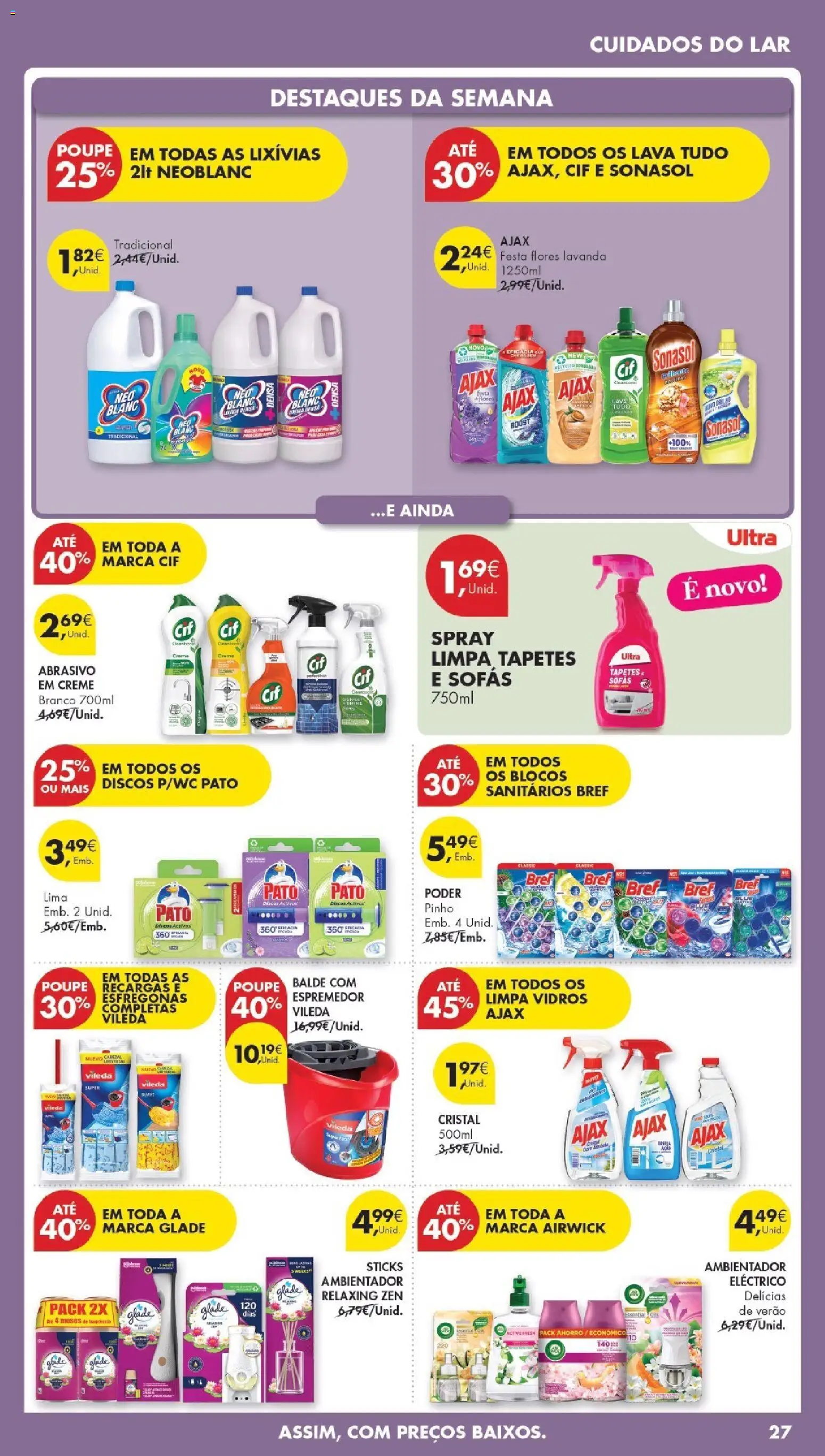 Pingo Doce Poupe Esta Semana Madeira │ válido de 07.04.2026 | Página: 27 | Produtos: Balde, Flores, Espremedor, Creme
