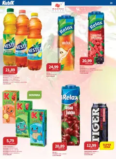 Kubík leták - Velkoobchod 09/2025 od 01.09.2025 | Strana: 20 | Produkty: Tiger energy, Ovoce, Aloe vera, Ledový čaj