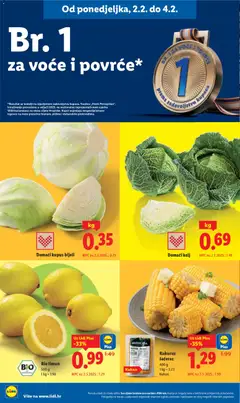 Domaći kupus bijeli, Domaći kupus bijeli - Pregled kataloga iz trgovine Lidl, vrijedi od 02.02.2026 | Stranica: 2