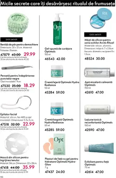 Ofertele Oriflame valabile de la 22.10.2025 | Pagină: 90 | Produse: Plasturi, Bentiță de păr, Exfoliant, Apă micelară