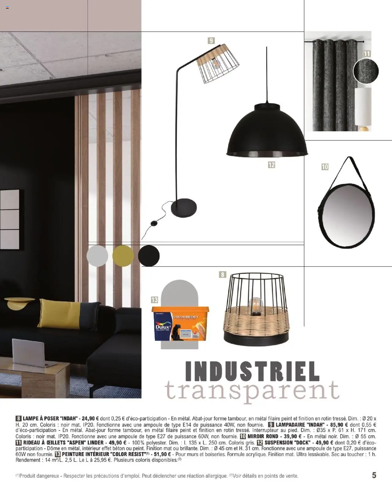  | Page: 5 | Produits: Lampadaire, Suspension, Table, Lampe