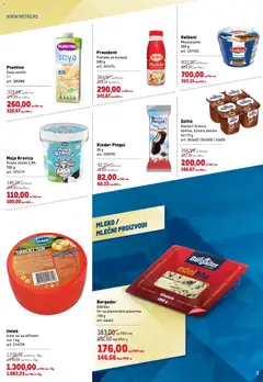 Metro katalog  - pregled Metro kataloga - važi od 16.04.2026 | Strana: 3 | Proizvode: Kiselo mleko, Moja kravica, Sir, Pavlaka