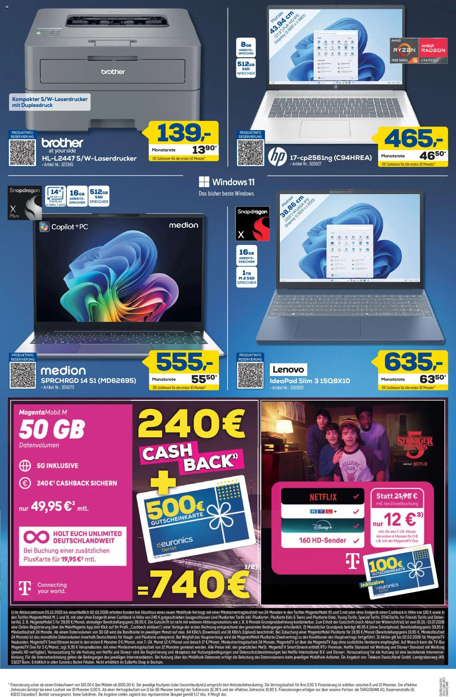 Euronics  Aktueller Prospekt Berlet – gültig ab 15.01.2026 | Seite: 7 | Produkte: Lenovo