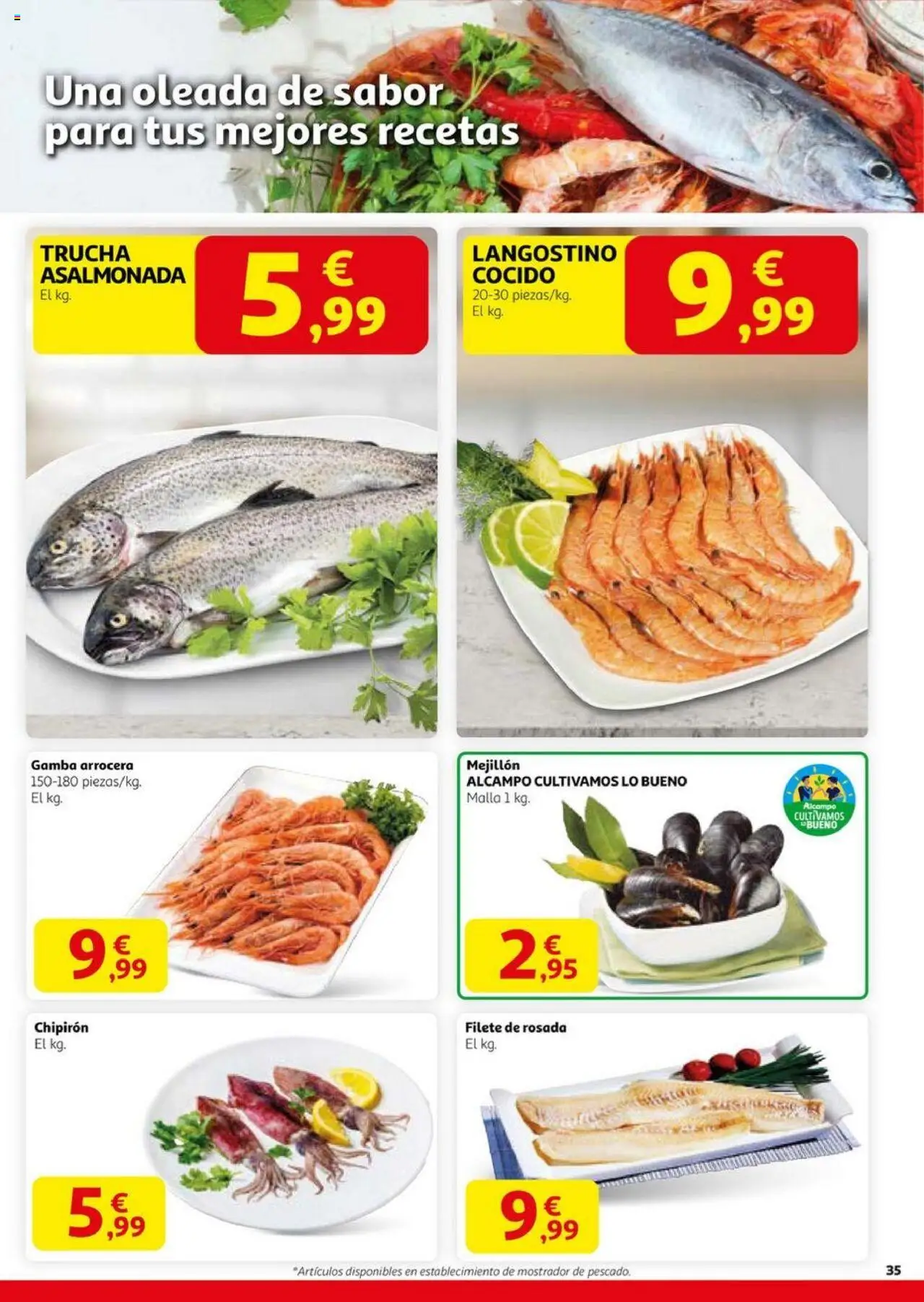 Alcampo - HG catalan  │ válido desde el 14.08.2025 | Página: 35 | Productos: Filete, Langostino, Gamba