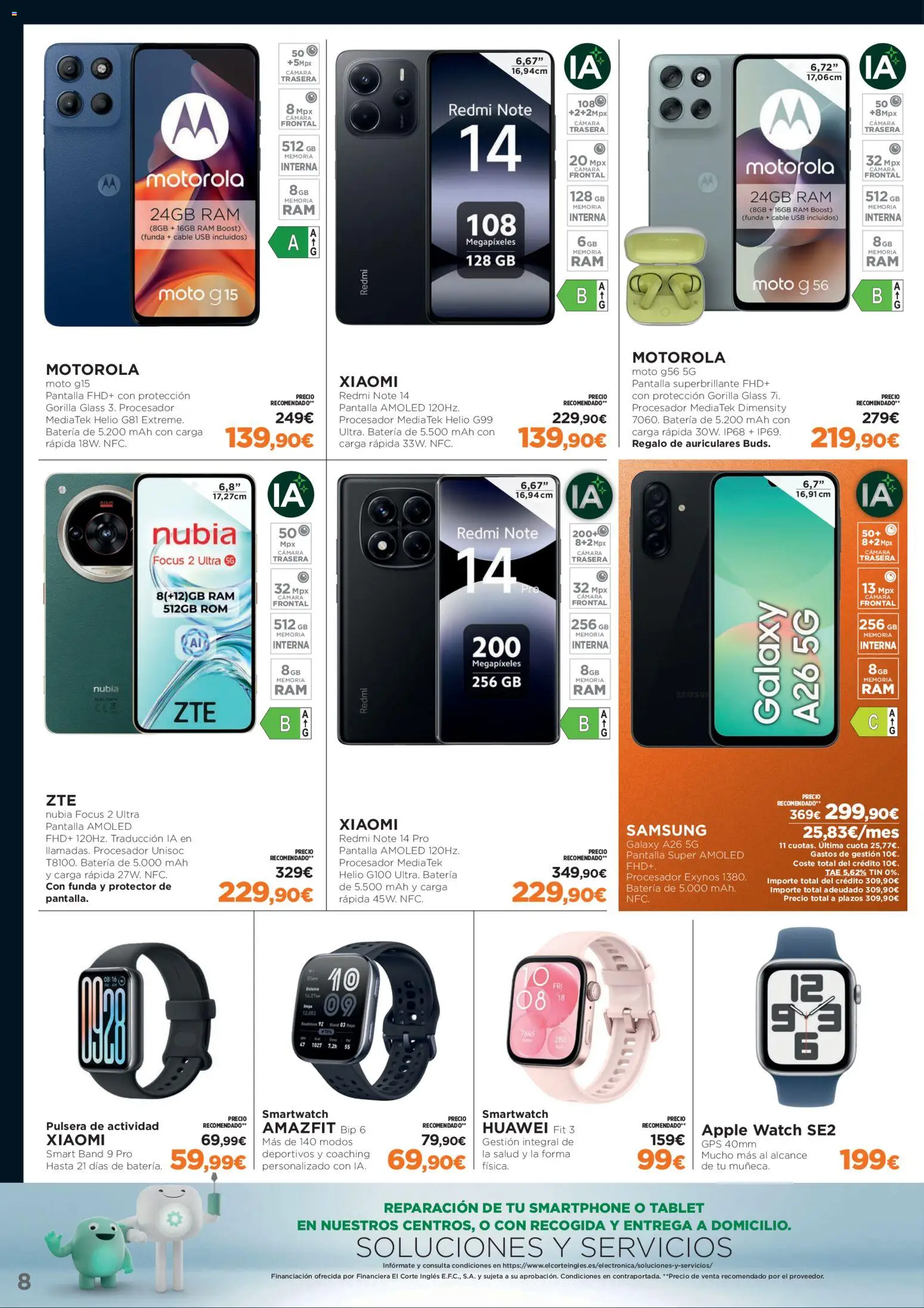 El Corte Inglés Black Friday │ válido desde el 03.11.2025 | Página: 8 | Productos: Auriculares, Cámara, Funda, Batería