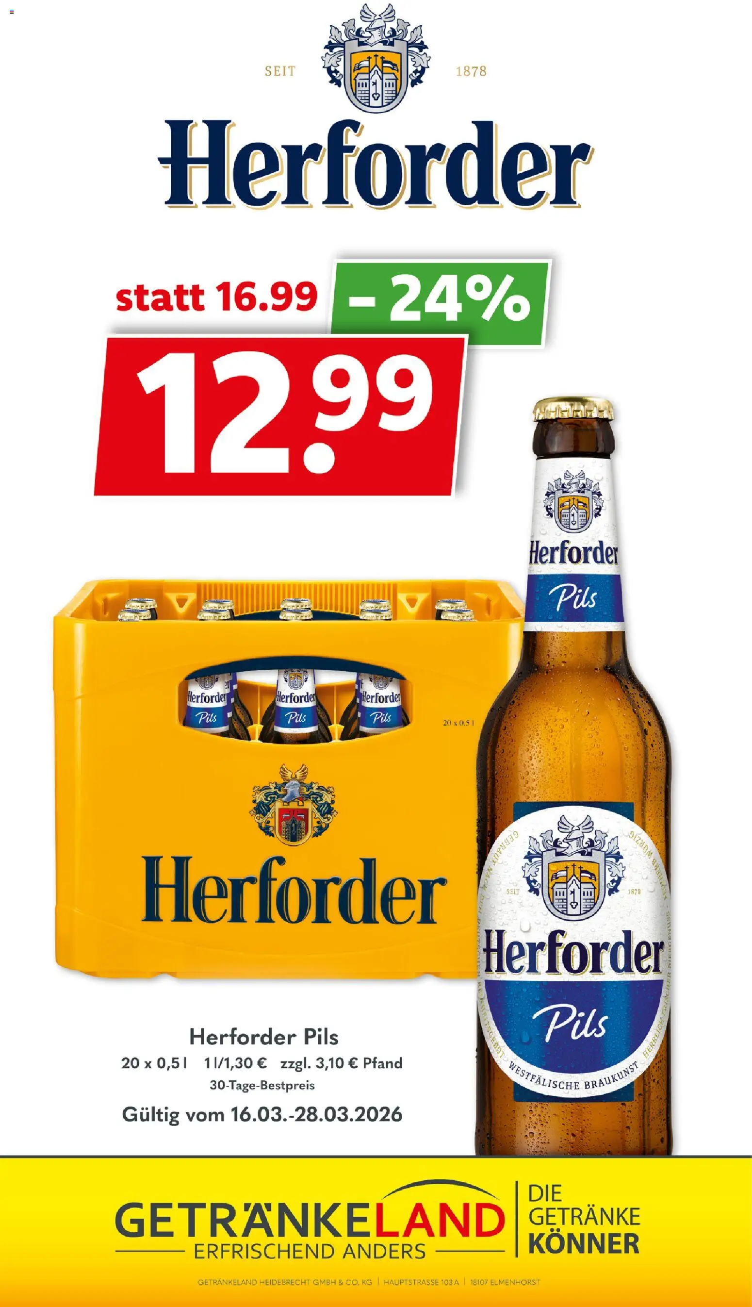 Getränkeland Prospekt 	 – gültig ab 16.03.2026 | Seite: 9 | Produkte: Pils