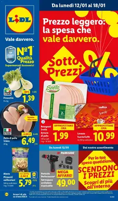 Anteprima del volantino Lidl Roma catalogo valido a partire dal 12.01.2026